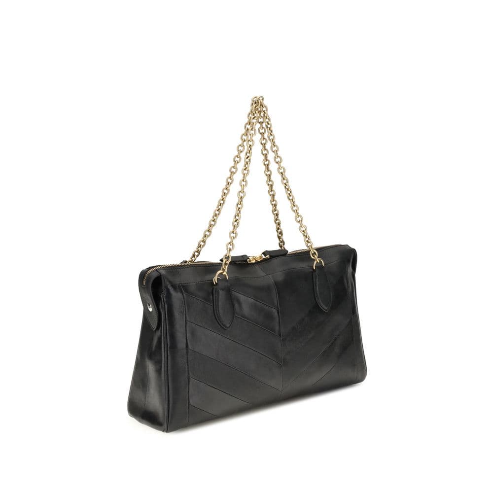 Valentino Garavani Black Lamb Ovis Aries Aries Shoulder Bag - 3
