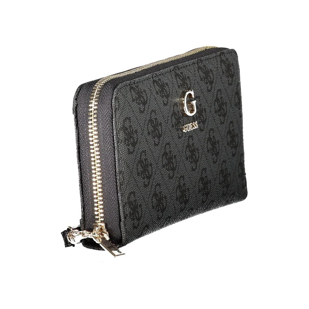 Guess Jeans Black Polyurethane Womens Wallet - 3