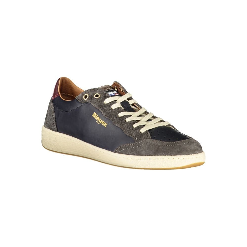 Blauer Blue Leather Men Sneaker - 2