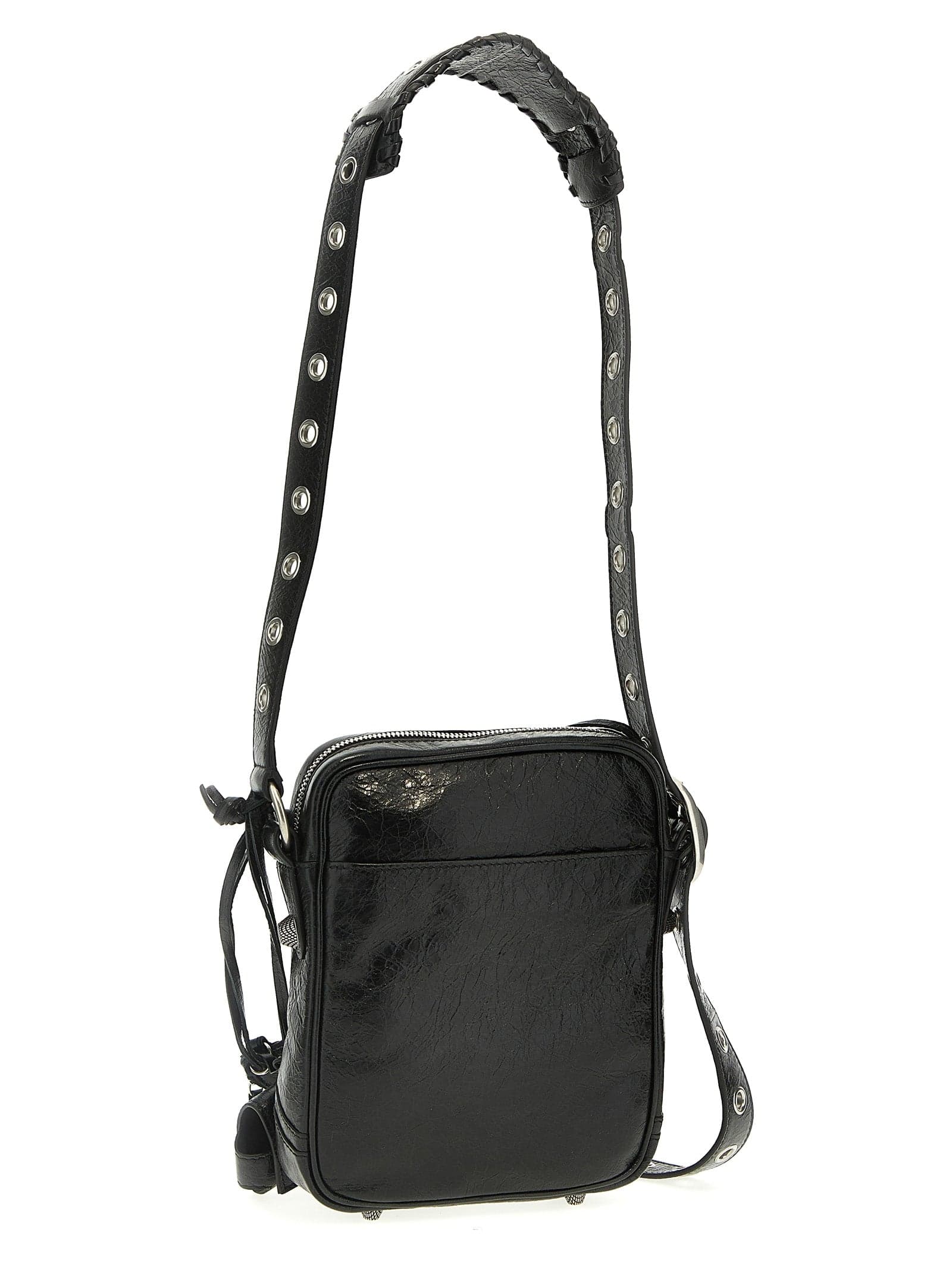 Balenciaga Black Lamb Leather Crossbody Bag - 2