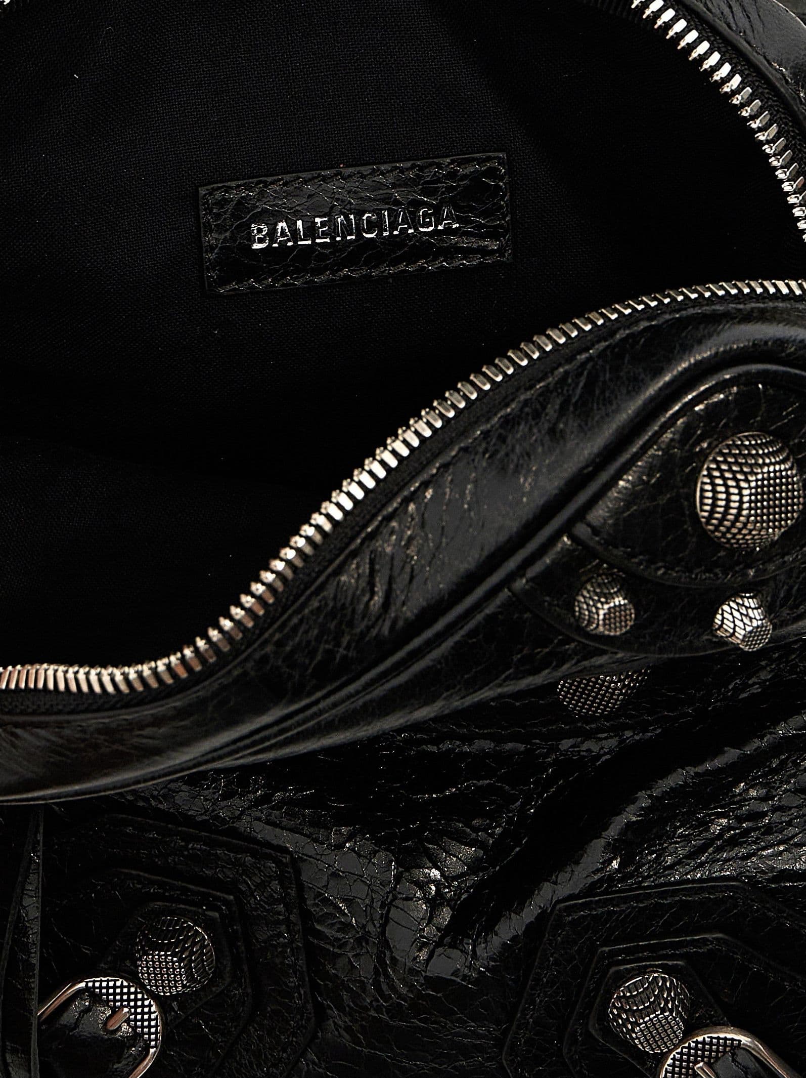 Balenciaga Black Lamb Leather Crossbody Bag - 4