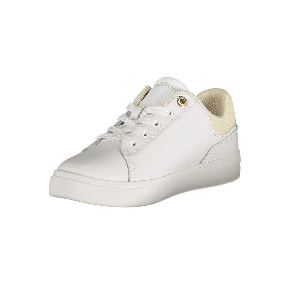 Tommy Hilfiger Bianco Polyurethane Women Sneaker - 3