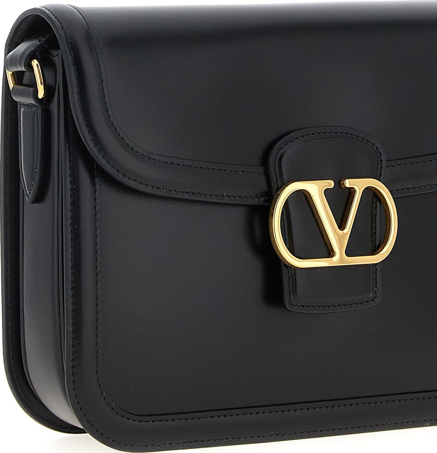 Valentino Garavani Black Calfskin Shoulder Bag - 3
