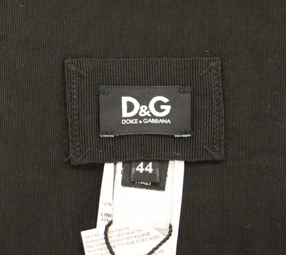 Dolce & Gabbana Black Silk Womens Waist Cummerbund - 3