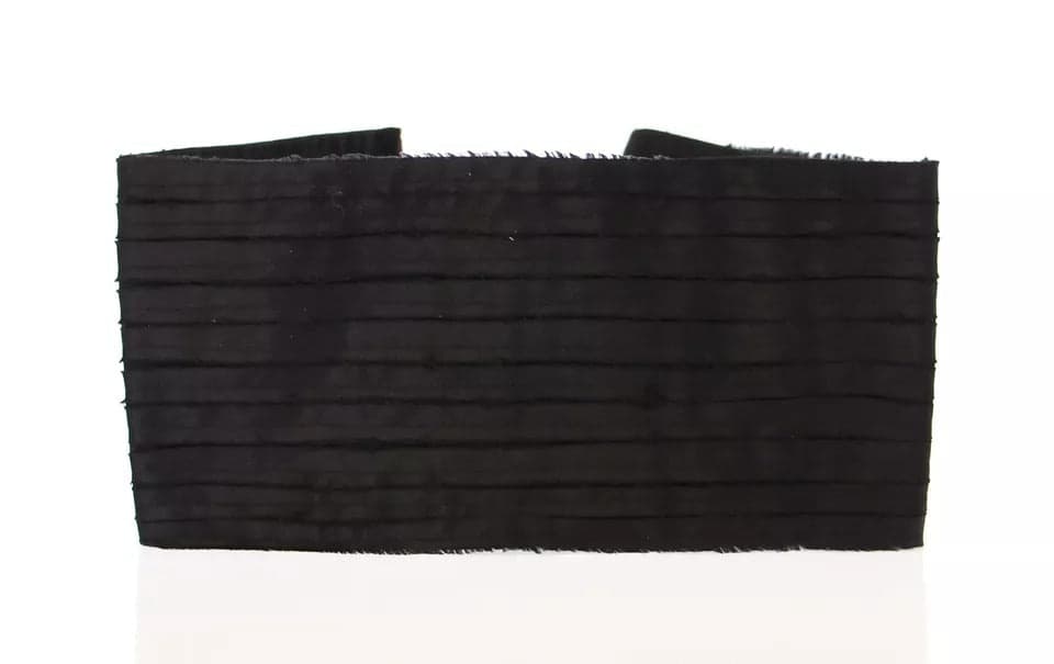 Dolce & Gabbana Black Silk Womens Waist Cummerbund - 7