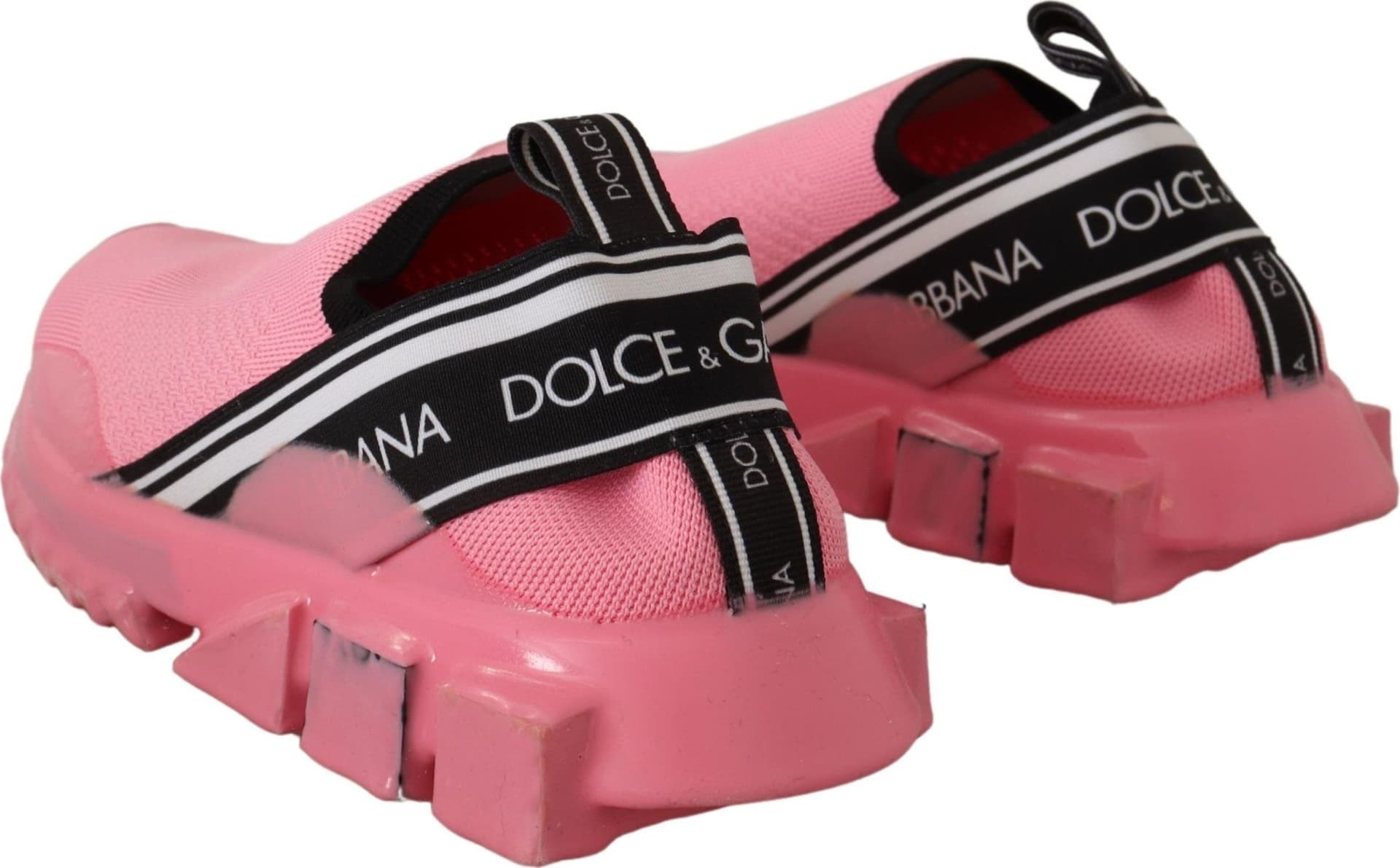 Dolce & Gabbana Pink Low Top Slip On Casual Sorrento Sneakers - 2