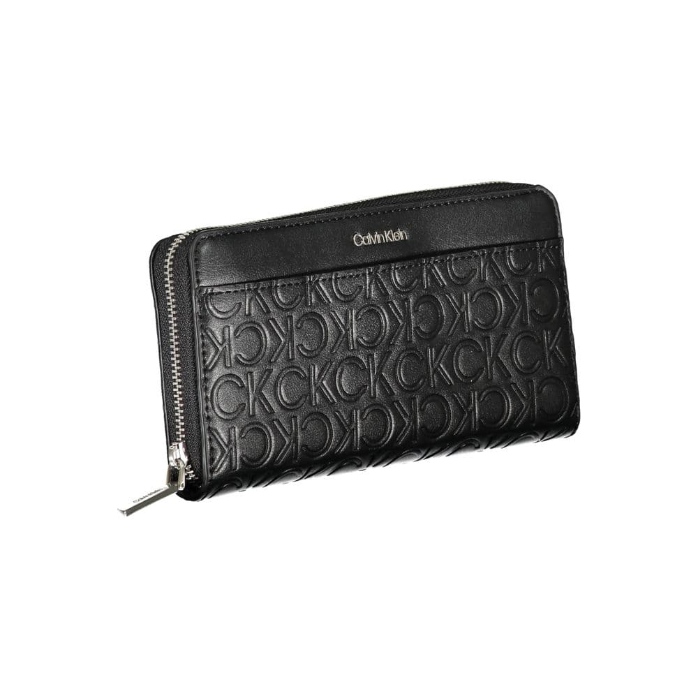 Calvin Klein Black Polyurethane Women Wallet - 3