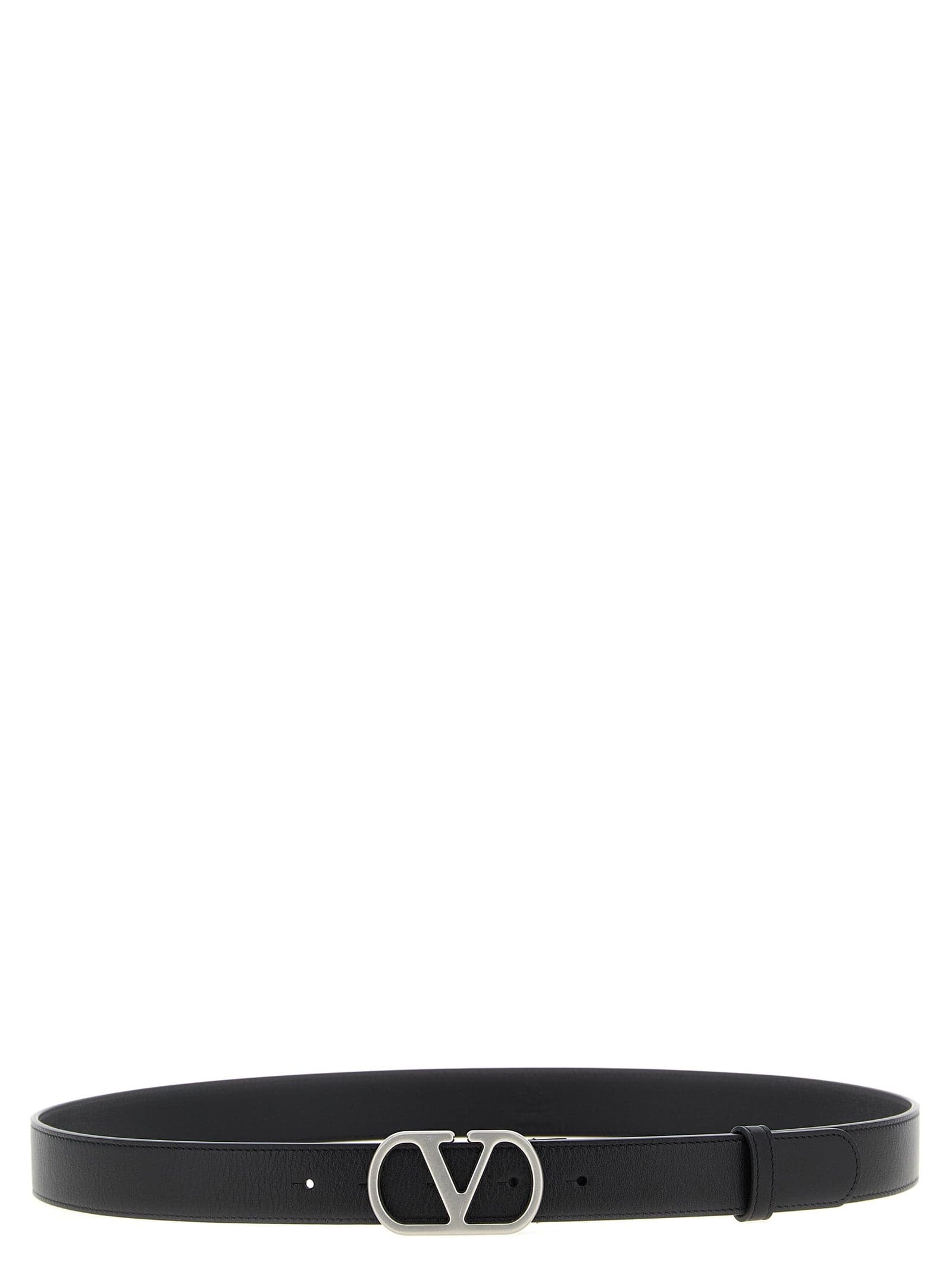Valentino Garavani Black Calfskin Regular Belt
