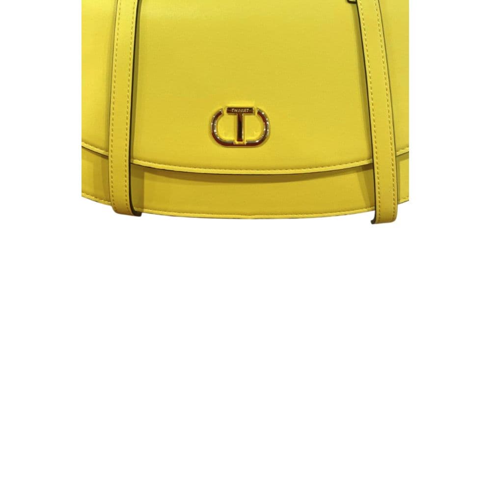 Twinset Yellow PU Women Shoulder Bag - 6
