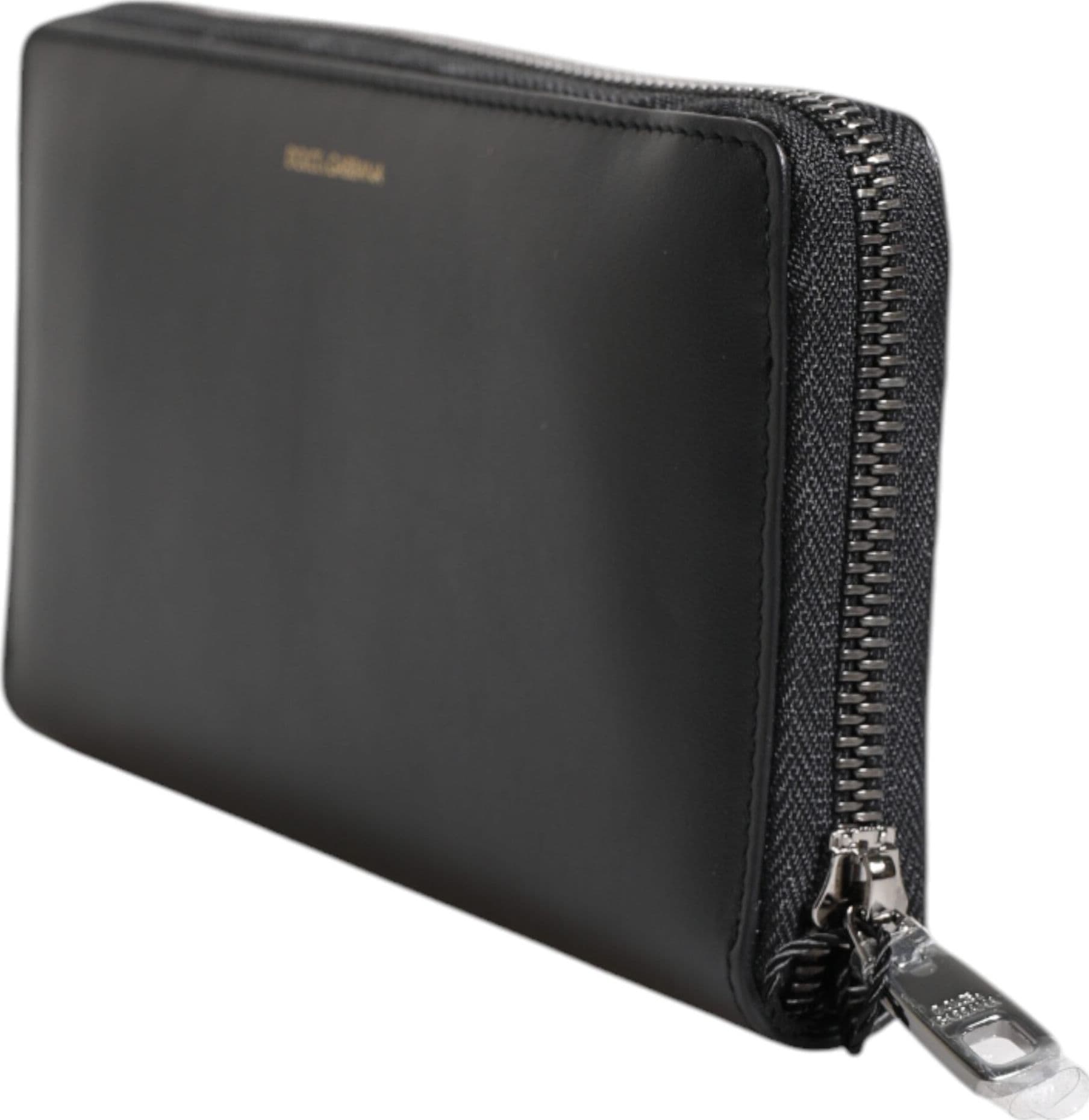 Dolce & Gabbana Black Blue Exotic Leather Embossed Continental Wallet - 4