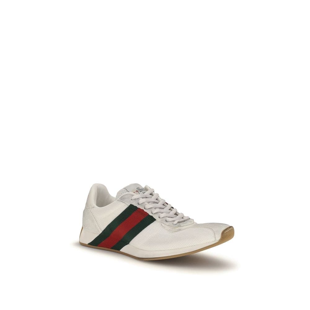 Gucci White Polyester Athletic Sneakers - 2