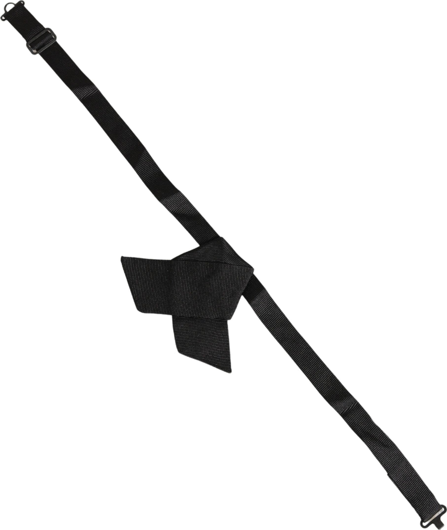 Dolce & Gabbana Men Black 100% SIlk Adjustable Neck Papillon Bow Tie - 2