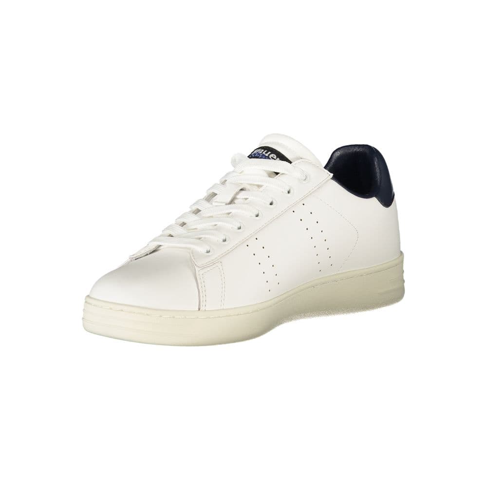 Blauer White Polyurethane Men's Sneaker - 3