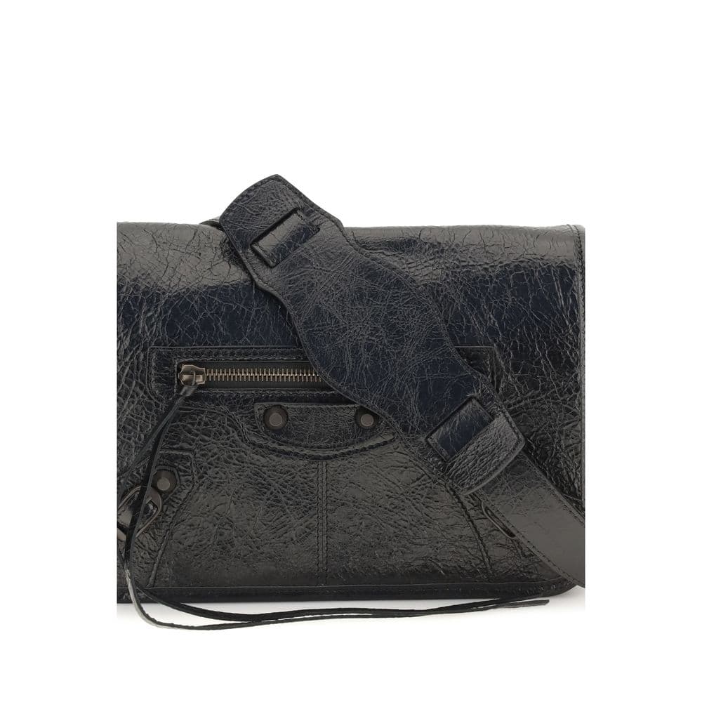 Balenciaga Black Lamb Ovis Aries Aries Shoulder Bag - 4
