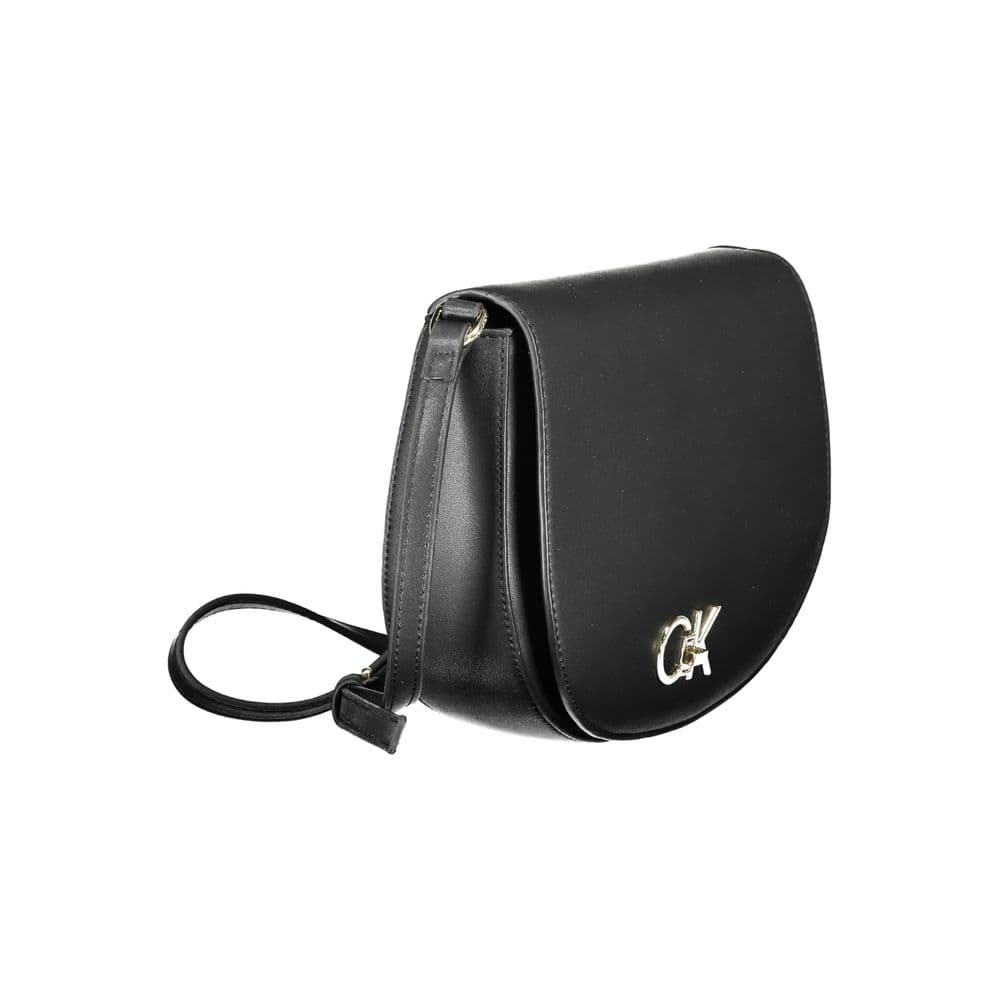 Calvin Klein Black Polyurethane Women Shoulder Bag - 3
