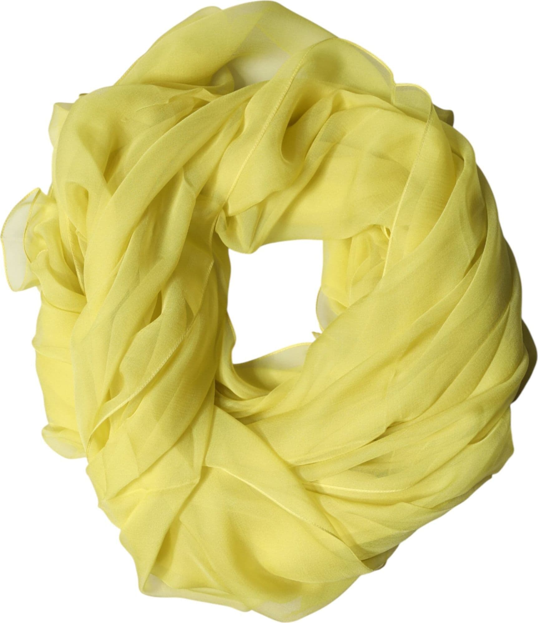 Dolce & Gabbana Yellow Stole Silk Neck Wrap Shawl Men  Scarf - 5