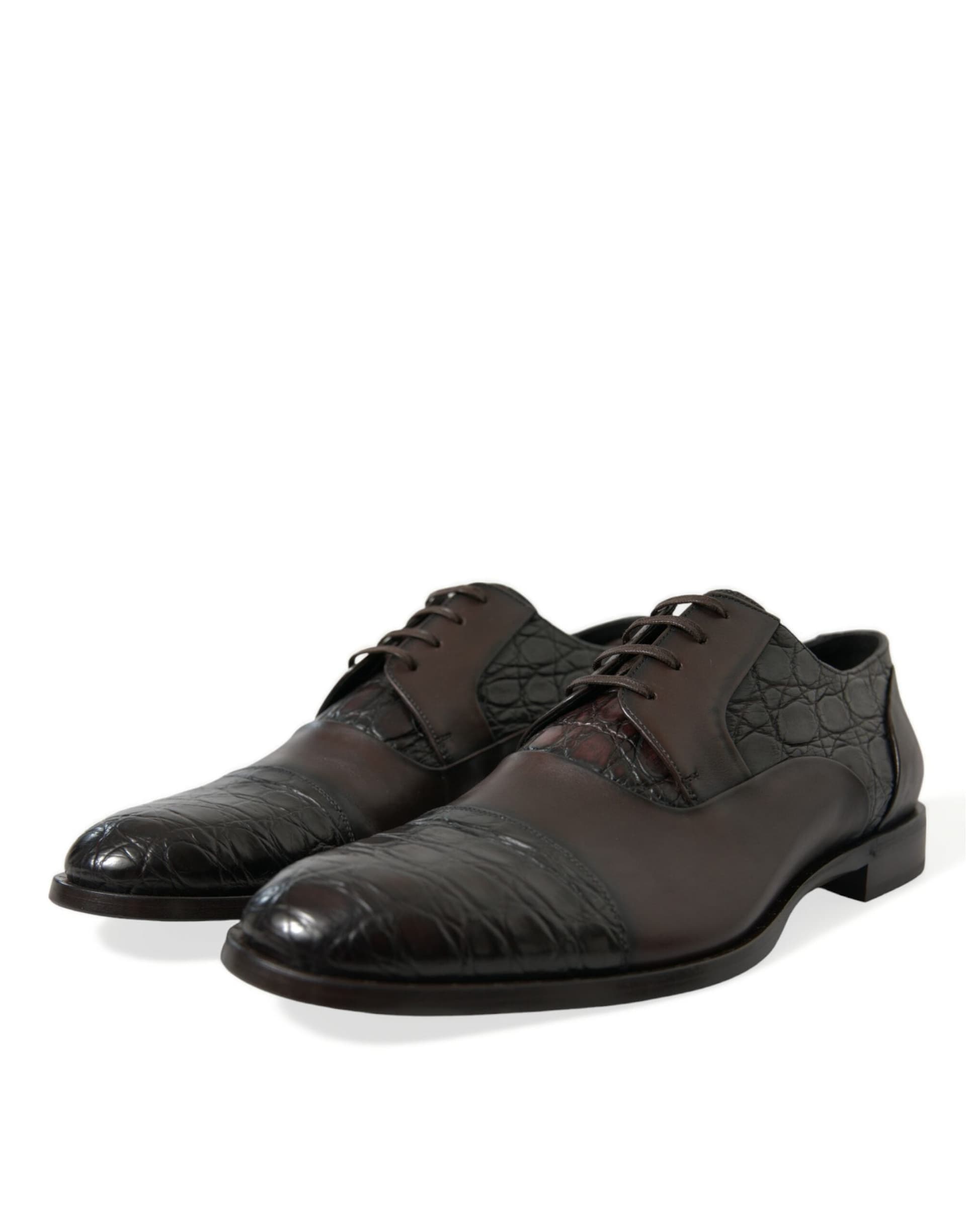 Dolce & Gabbana Brown Exotic Leather Formal Men Dress Shoes - 2