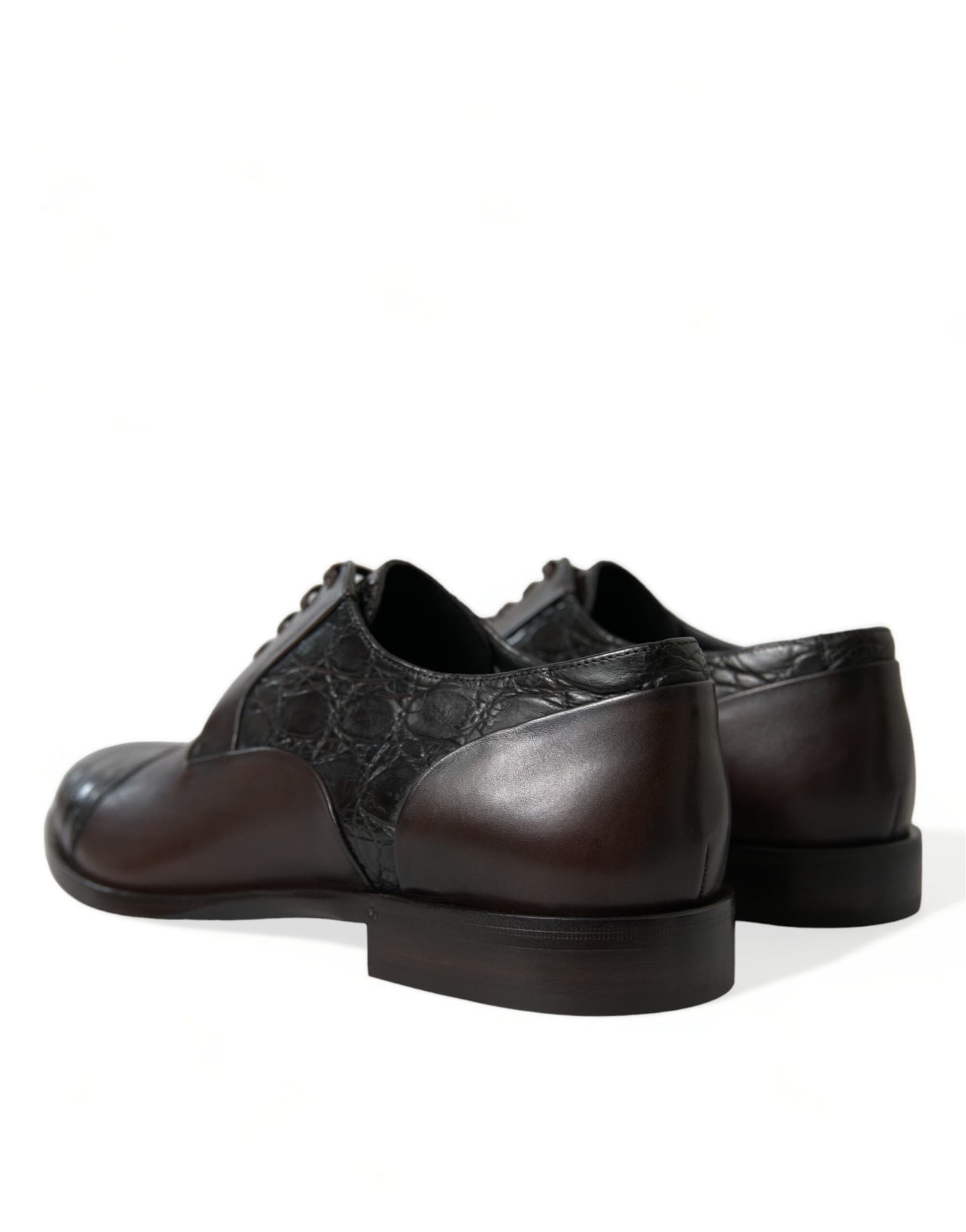 Dolce & Gabbana Brown Exotic Leather Formal Men Dress Shoes - 3