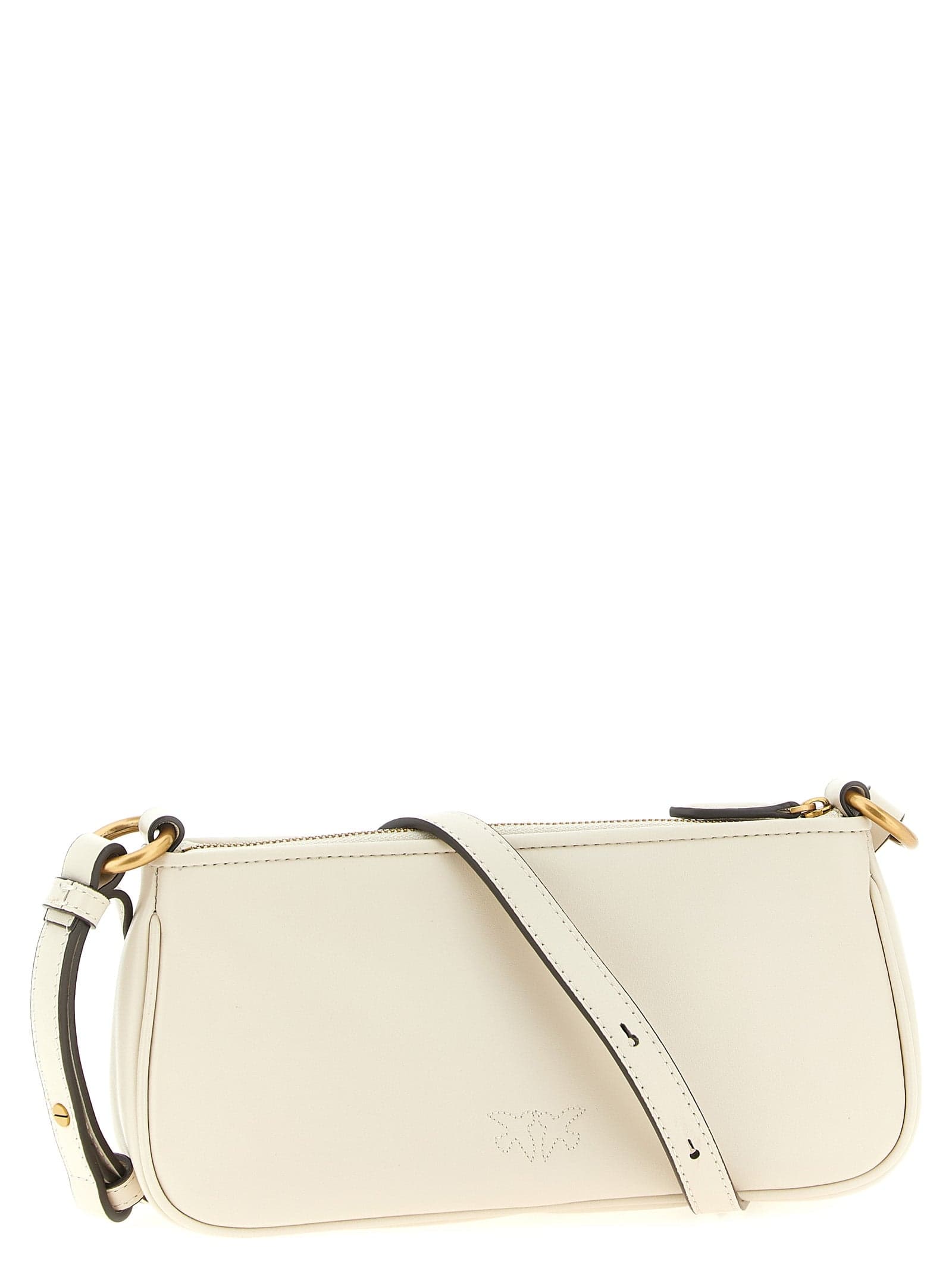 PINKO White Goatskin Crossbody Bag - 2