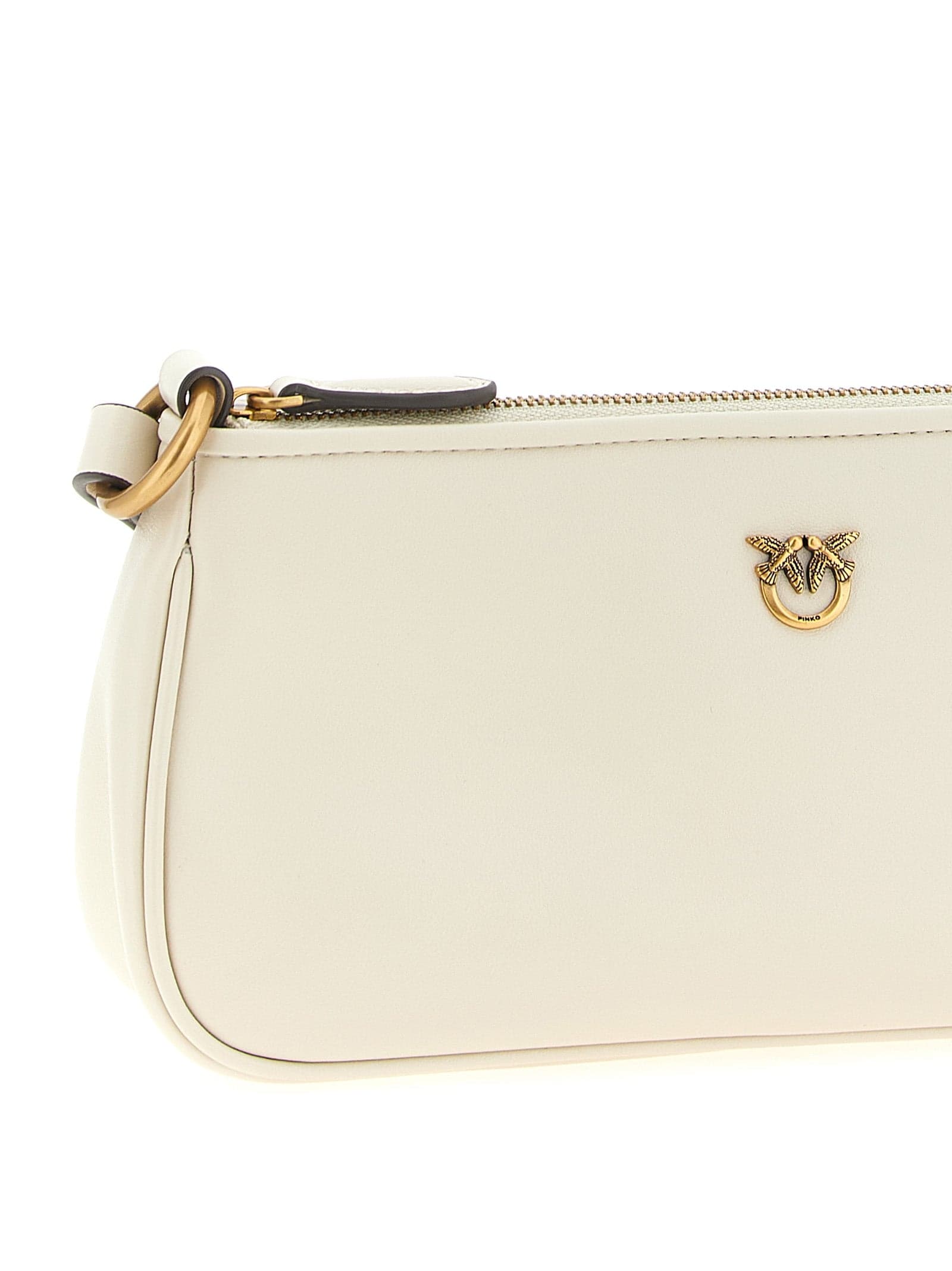 PINKO White Goatskin Crossbody Bag - 3