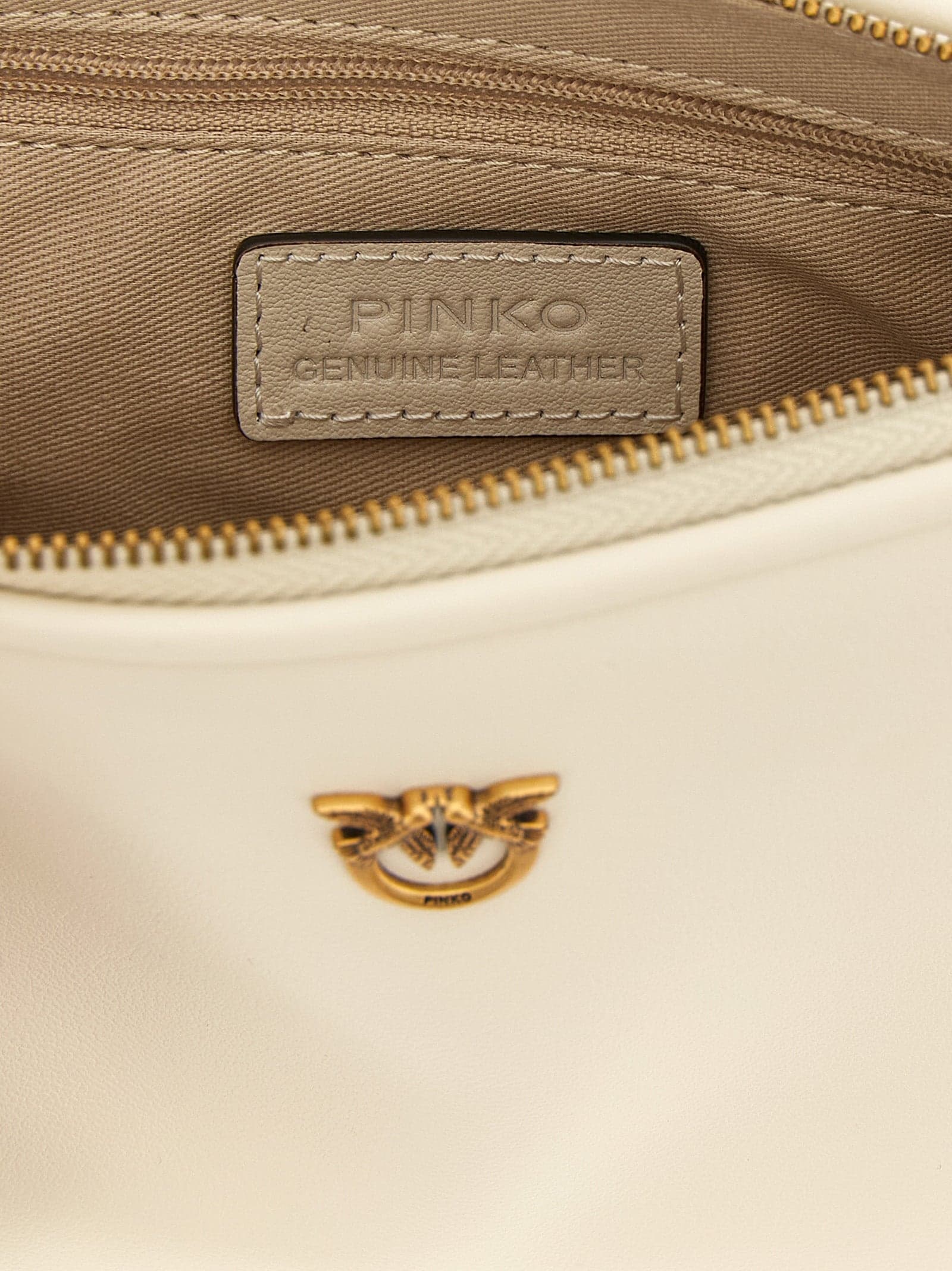 PINKO White Goatskin Crossbody Bag - 4