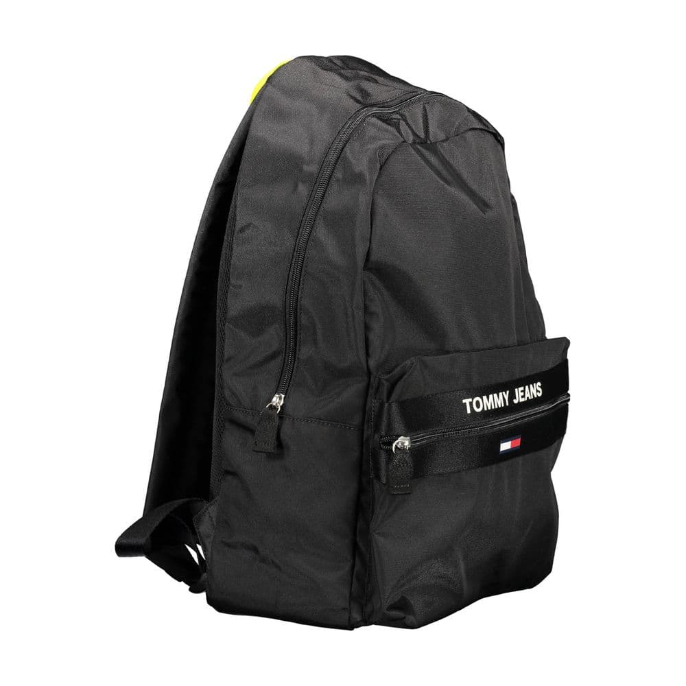 Tommy Hilfiger Black Recycled Polyester Men Backpack - 3