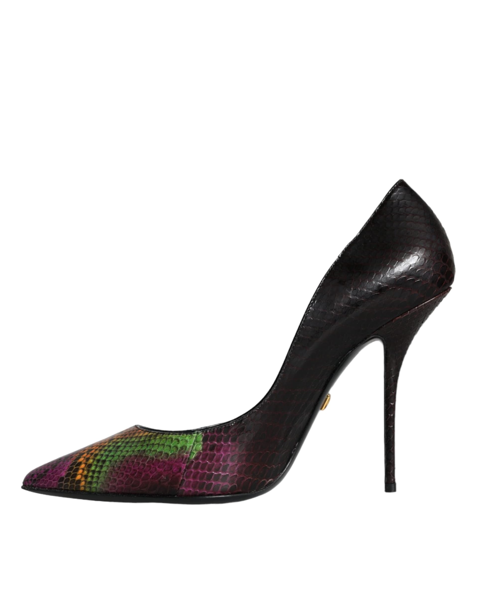 Dolce & Gabbana Multicolor Exotic Leather Heels Pumps Shoes - 7