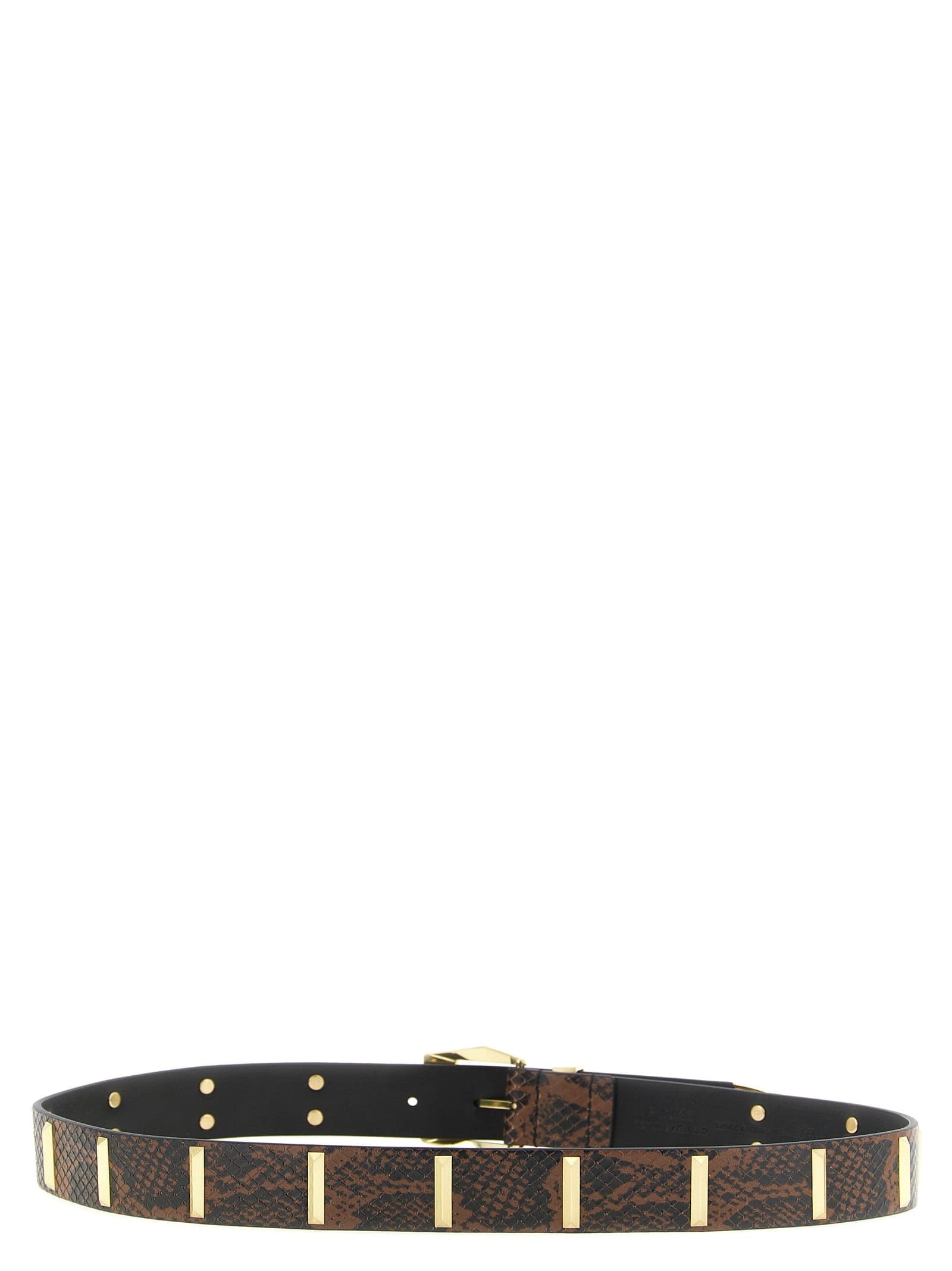 PINKO Gray Calfskin Regular Belt - 2