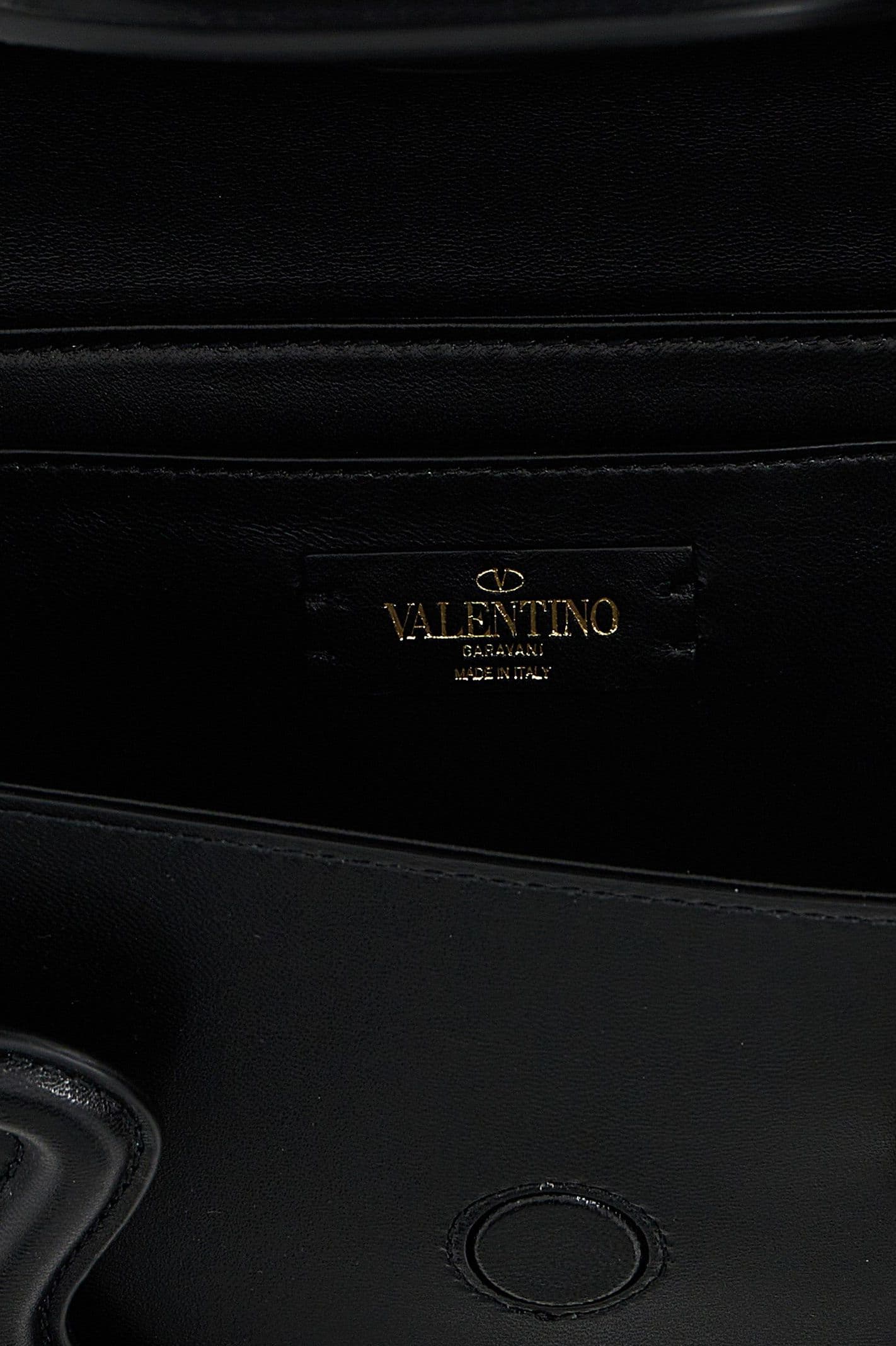Valentino Garavani Black Leather Shoulder Bag - 4