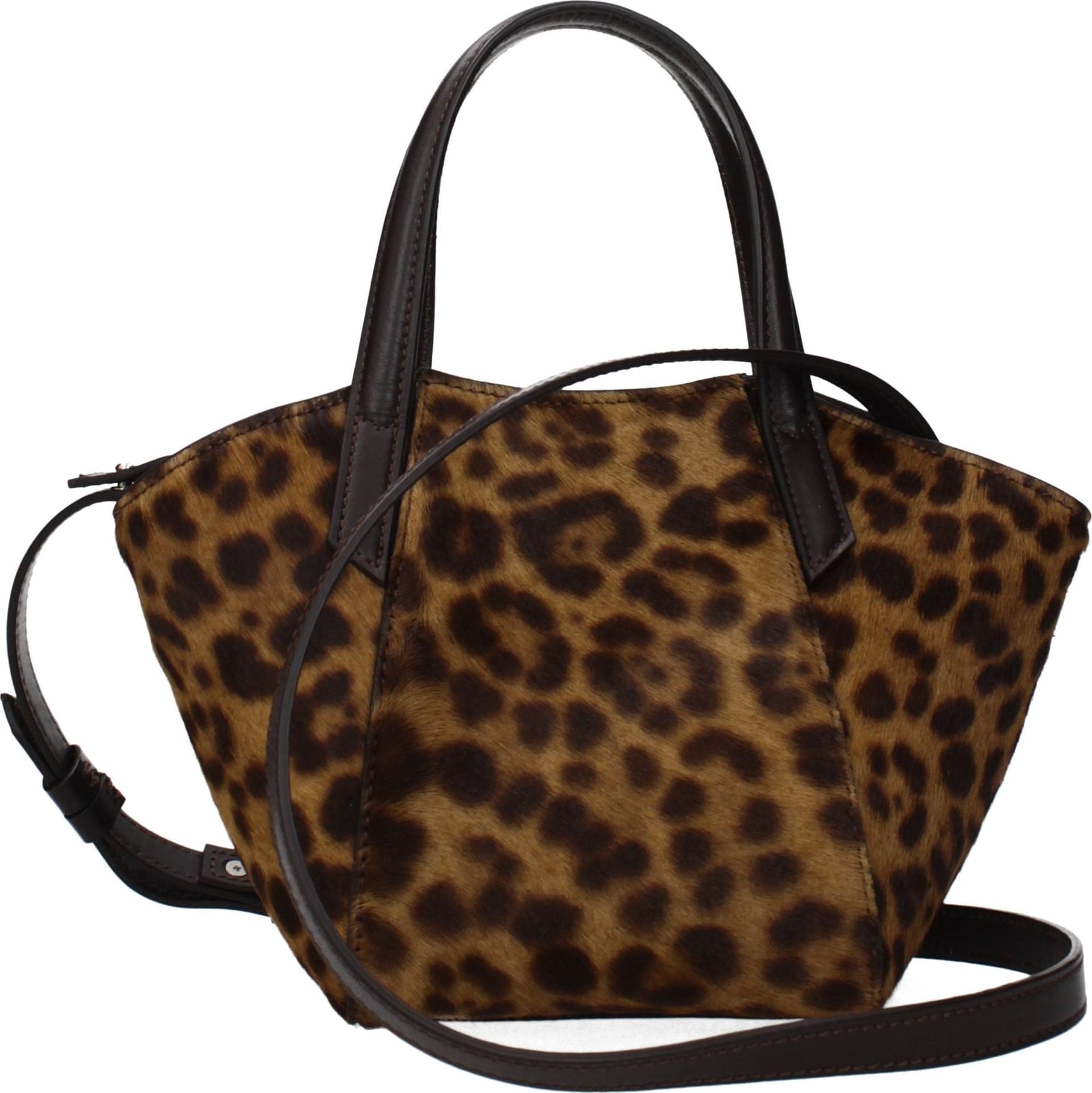 Dondup Brown Horsehair Handbag - 3