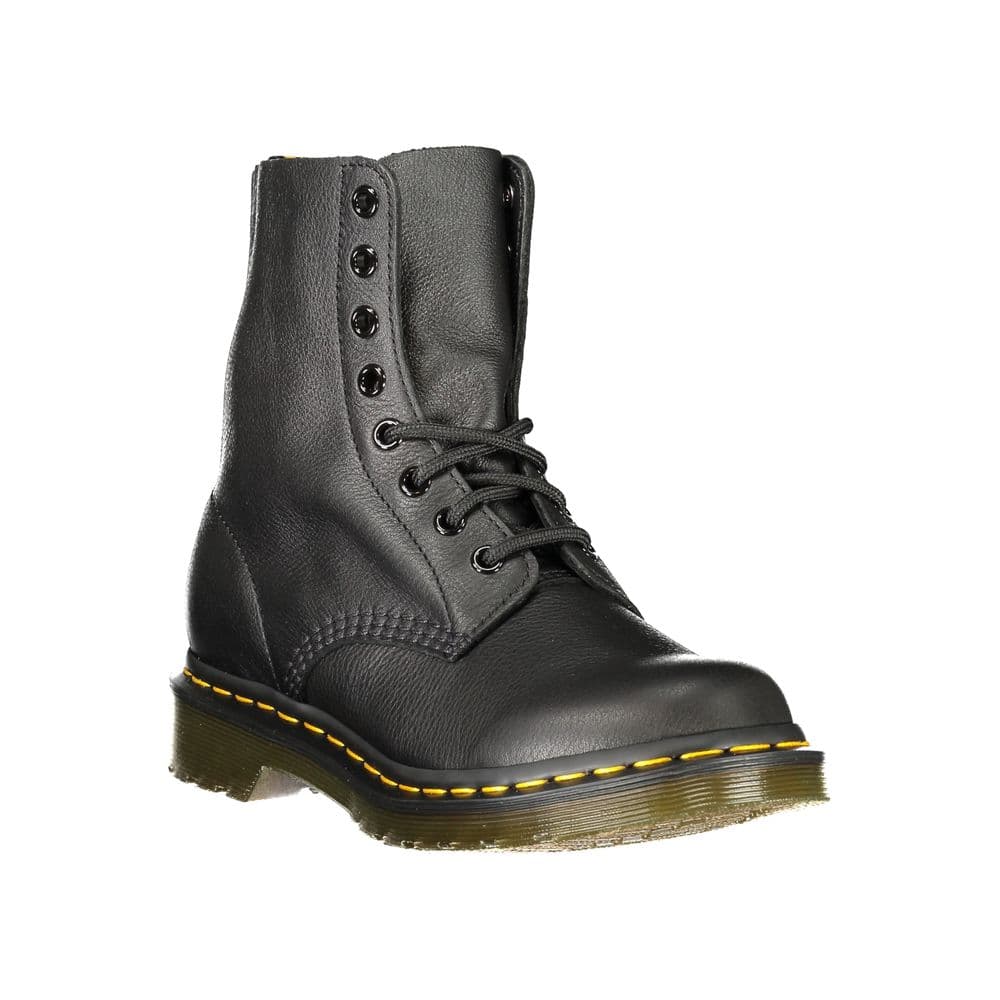 Dr. Martens Black Leather Unisex Boot - 2