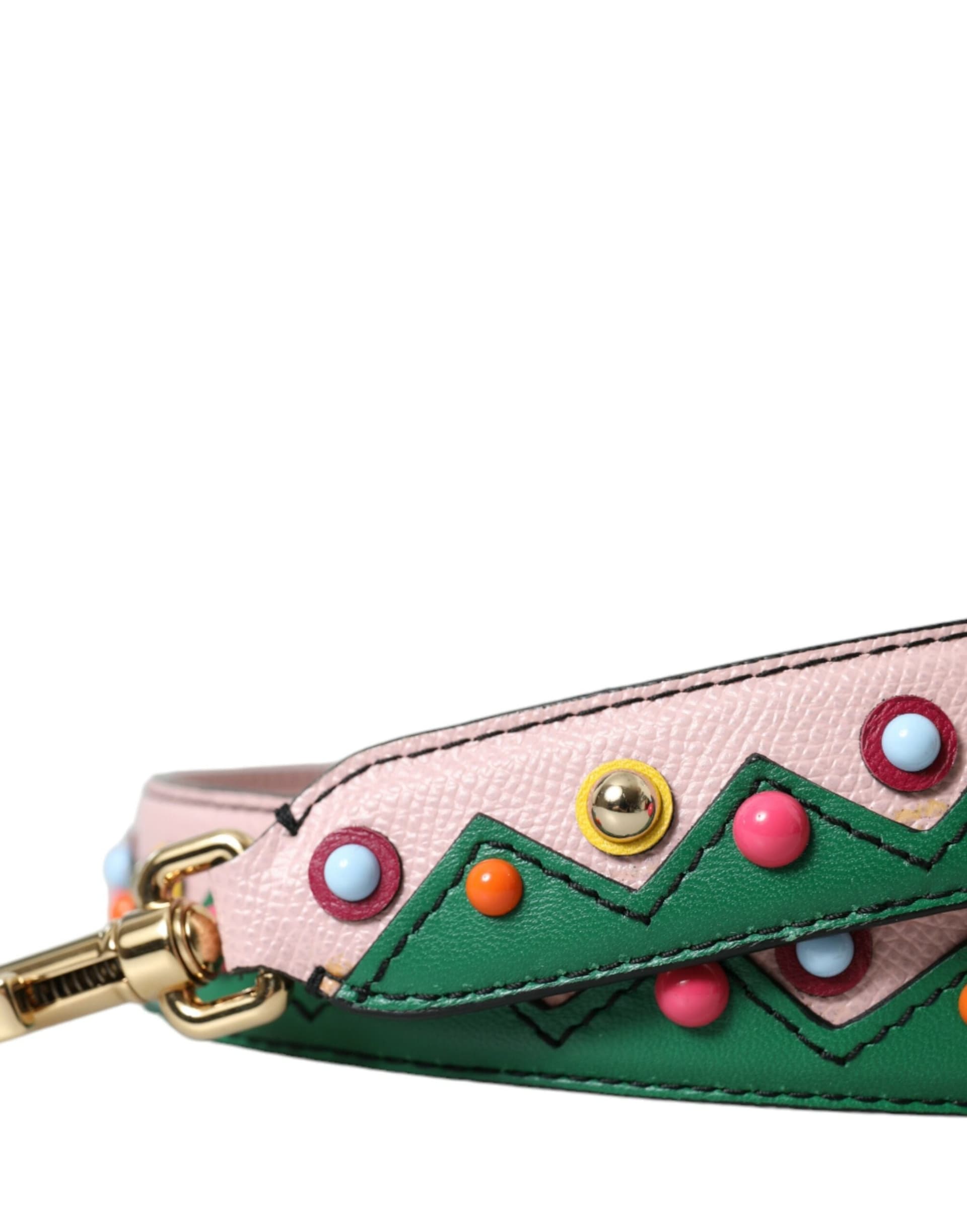 Dolce & Gabbana Pink Leather Handbag Accessory Shoulder Strap - 2