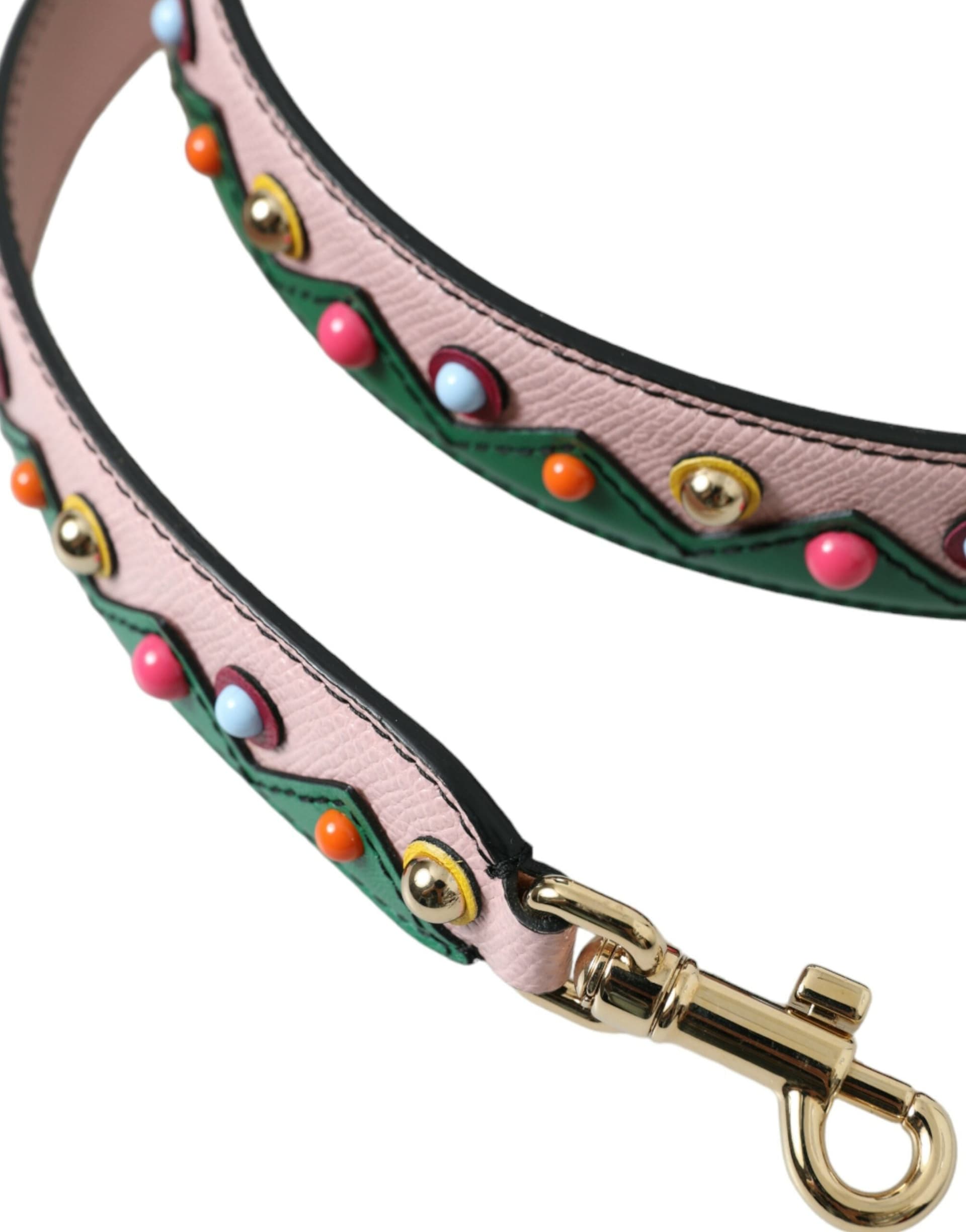 Dolce & Gabbana Pink Leather Handbag Accessory Shoulder Strap - 3