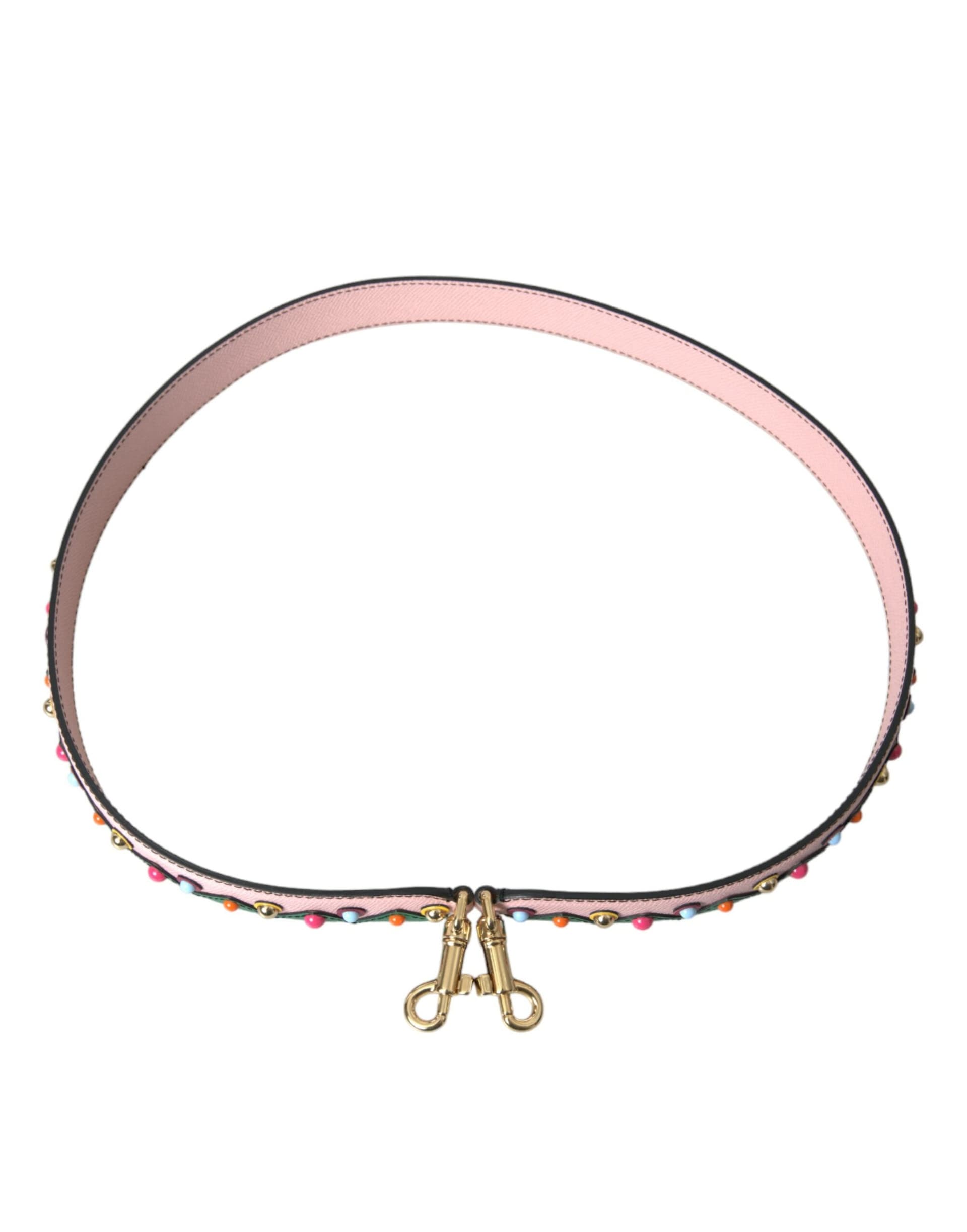Dolce & Gabbana Pink Leather Handbag Accessory Shoulder Strap - 4