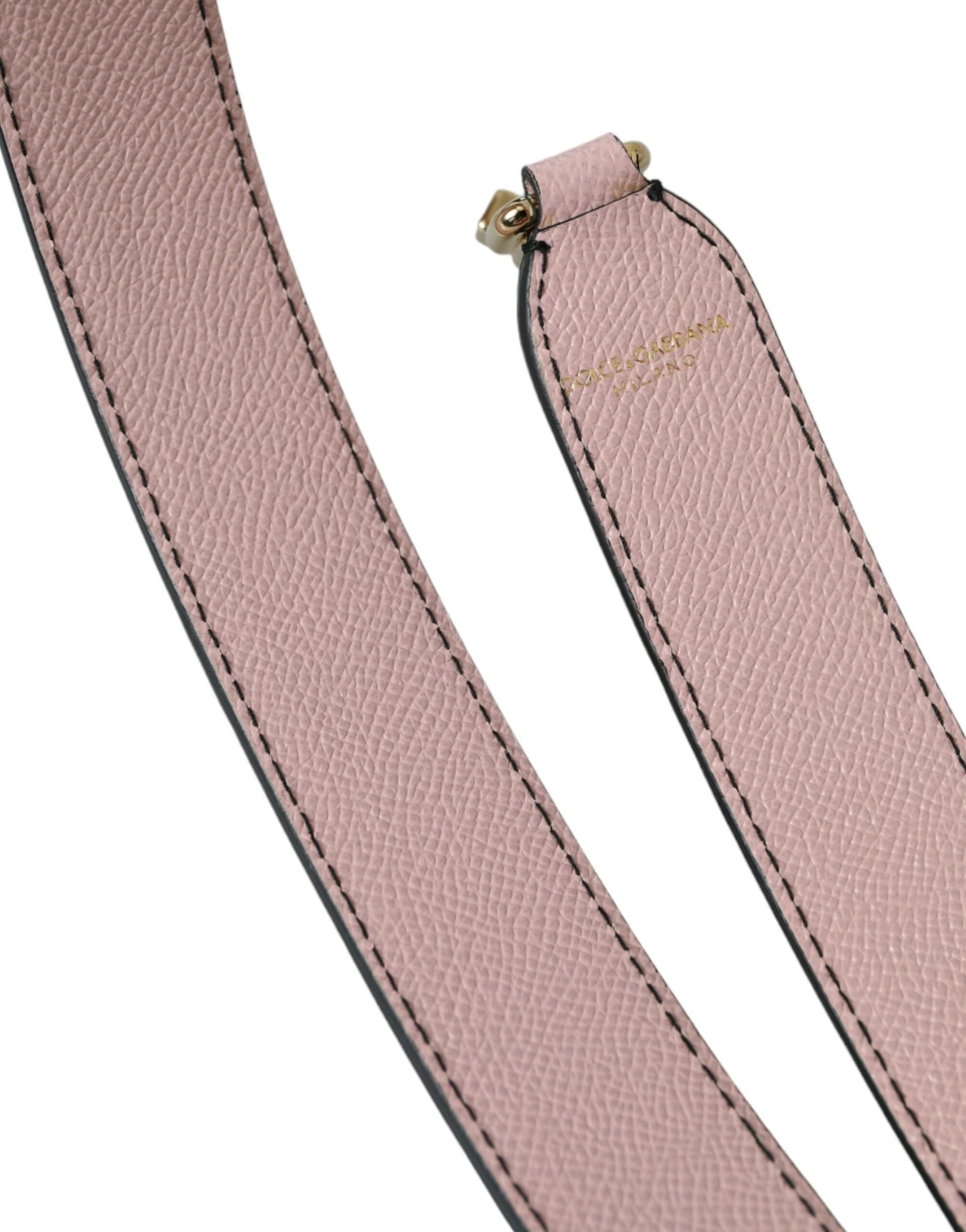 Dolce & Gabbana Pink Leather Handbag Accessory Shoulder Strap - 5