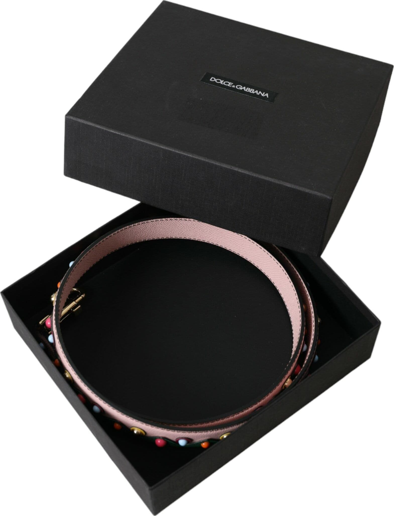 Dolce & Gabbana Pink Leather Handbag Accessory Shoulder Strap - 6
