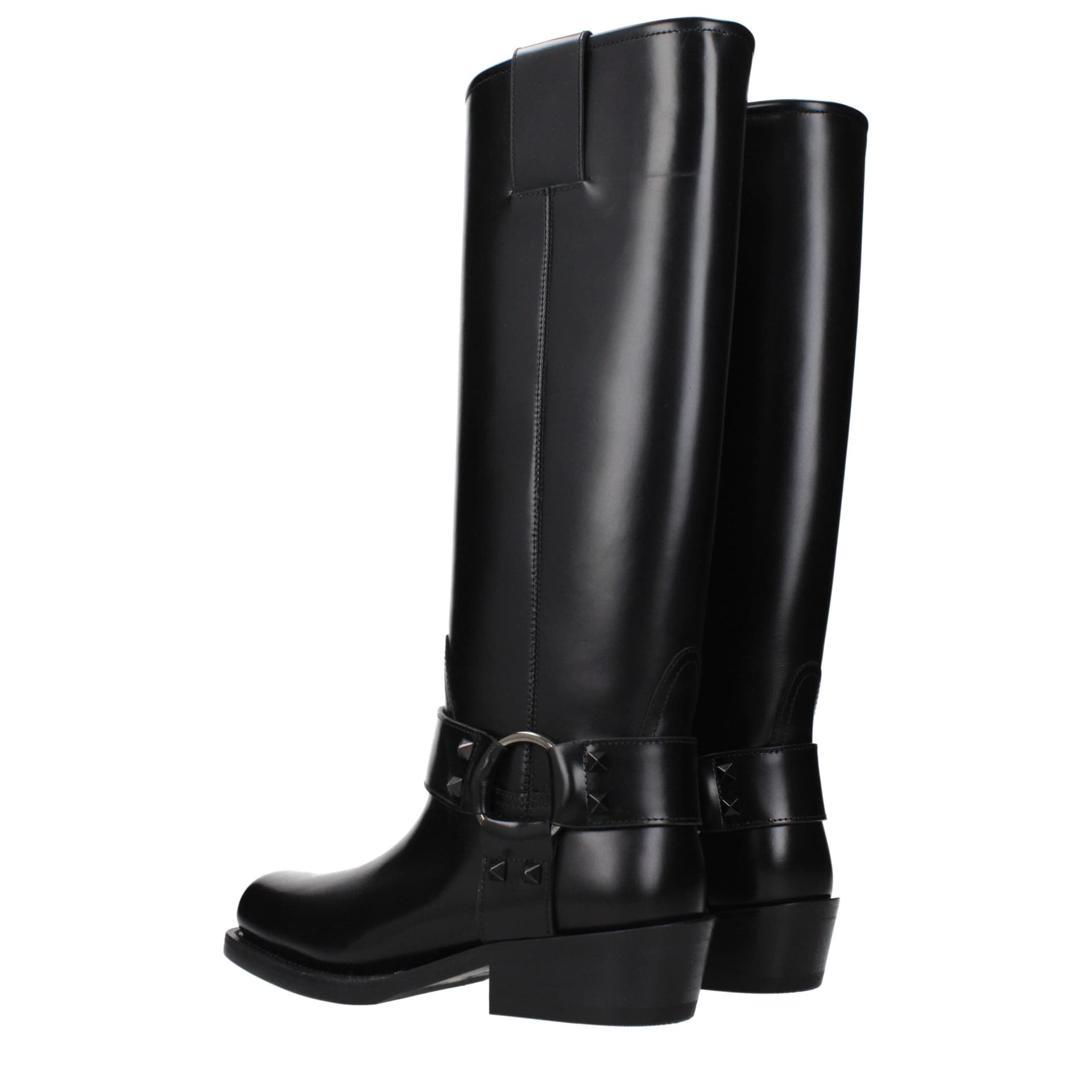 Valentino Garavani Black Leather Boots - 4