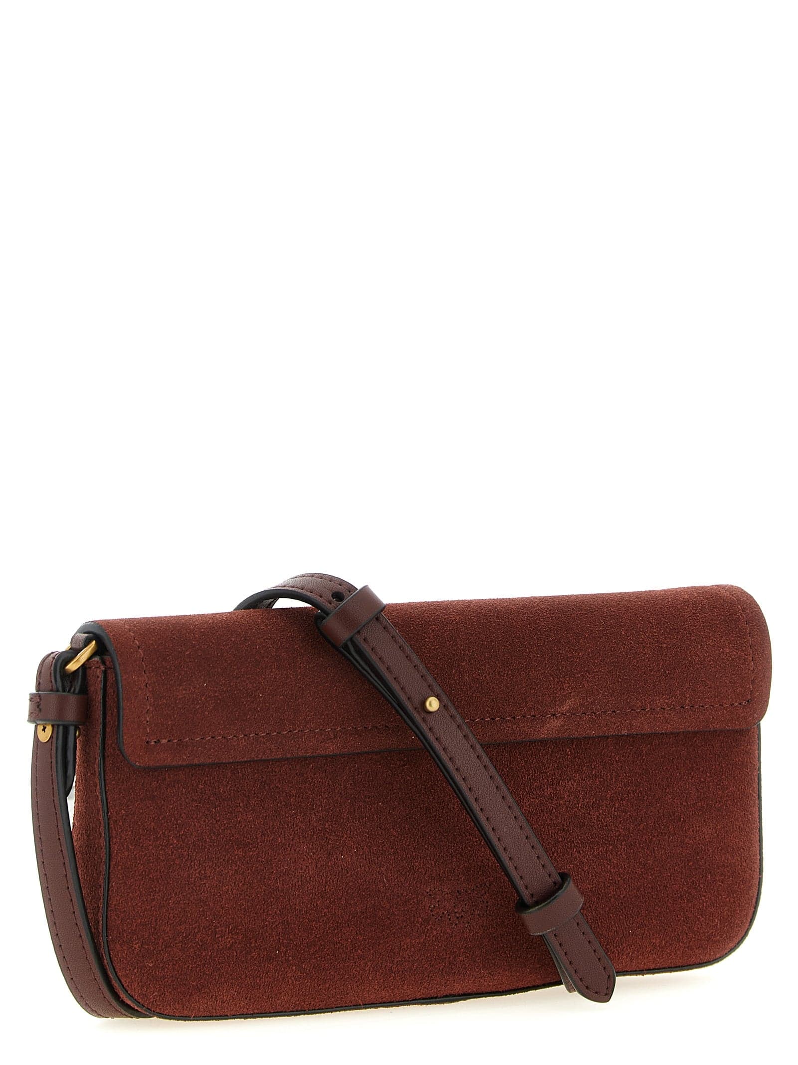 PINKO Bordeaux Cowhide Shoulder Bag - 2