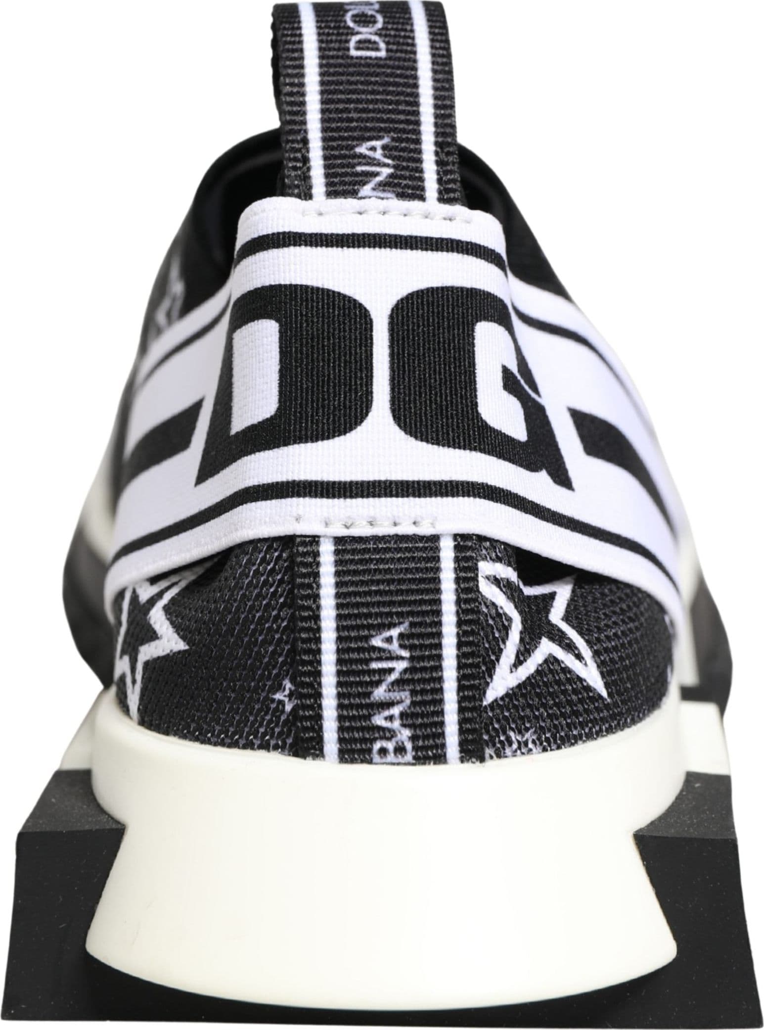 Dolce & Gabbana Black Stars Logo SORRENTO Sneakers Shoes - 4