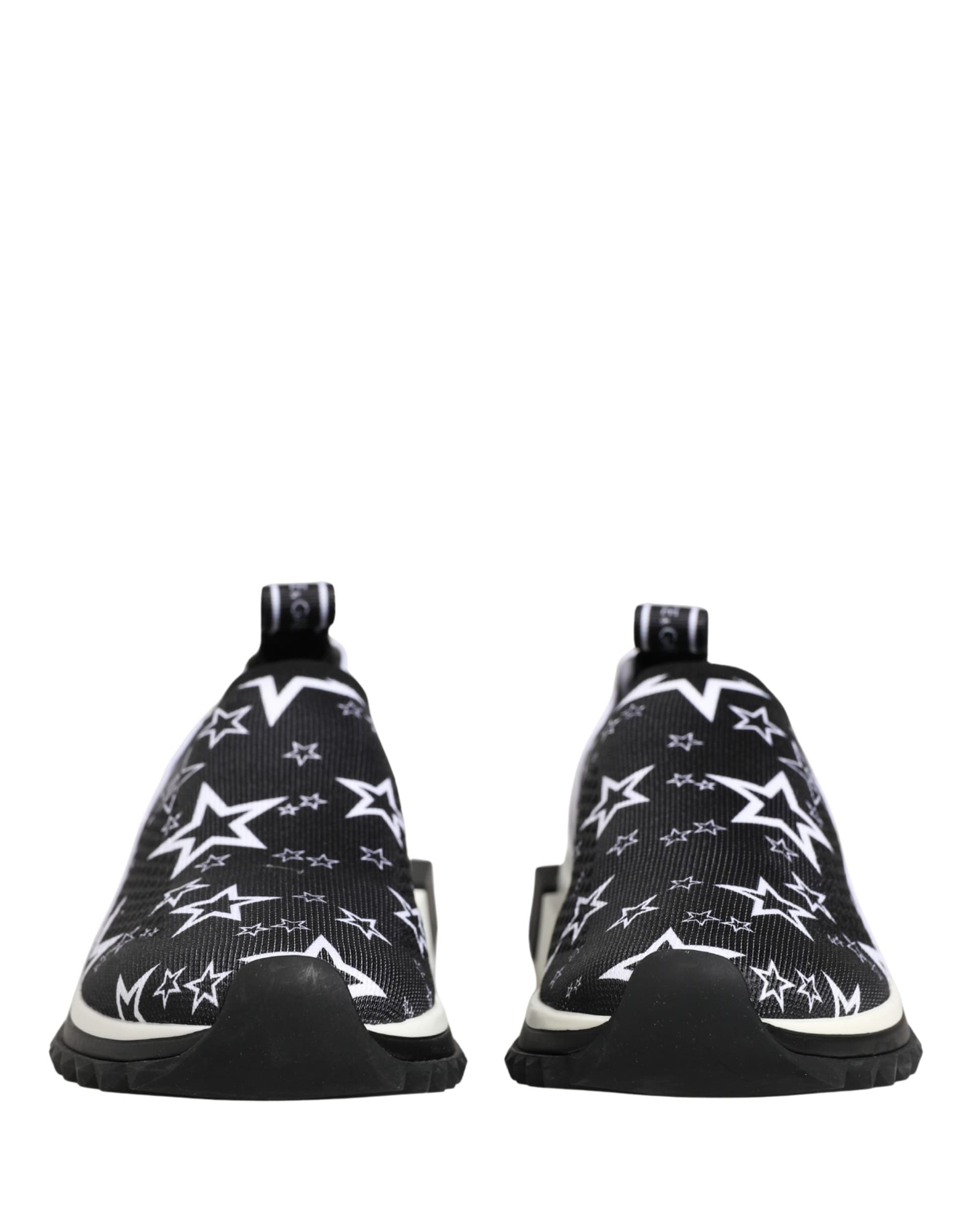 Dolce & Gabbana Black Stars Logo SORRENTO Sneakers Shoes - 5