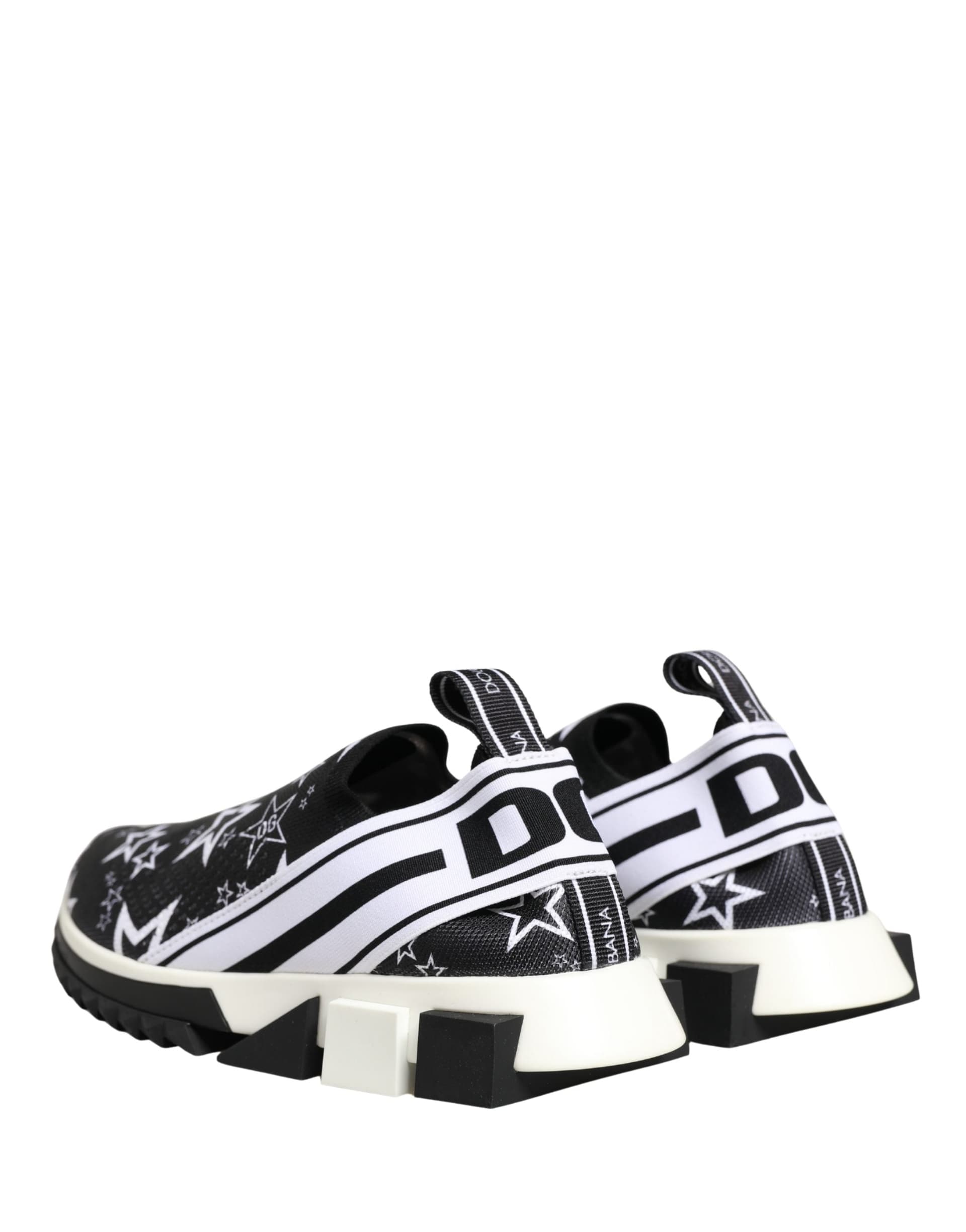 Dolce & Gabbana Black Stars Logo SORRENTO Sneakers Shoes - 8
