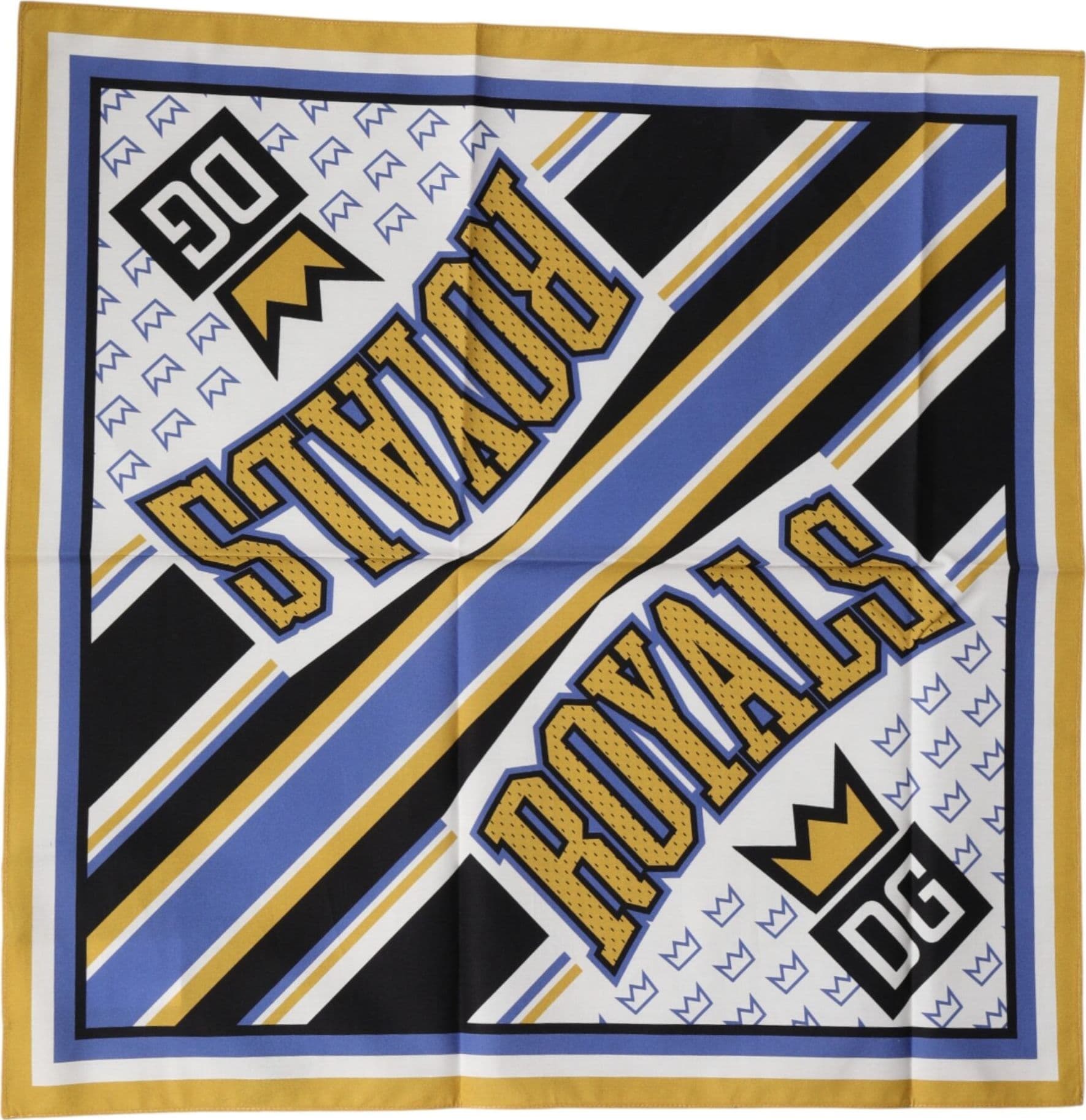Dolce & Gabbana Multicolor DG Royals Square Foulard Men 50cm x 50cm Scarf - 4