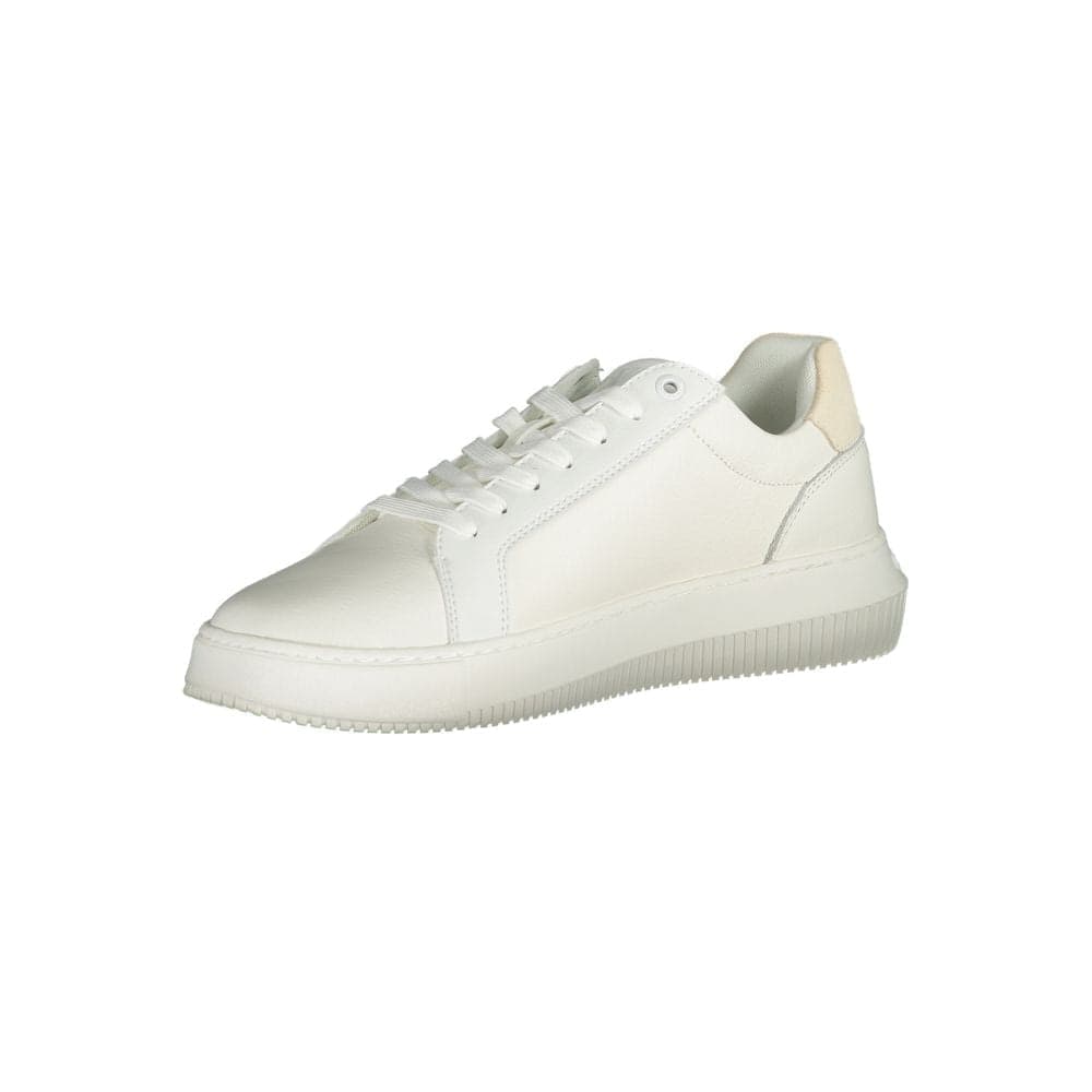 Calvin Klein White Polyurethane Men's Sneaker - 3