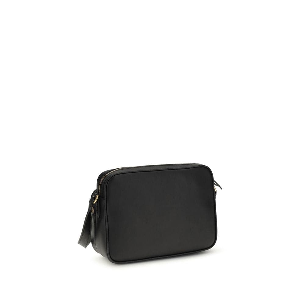 Valentino Garavani Black Calf Leather Bos Taurus Shoulder Bag - 3