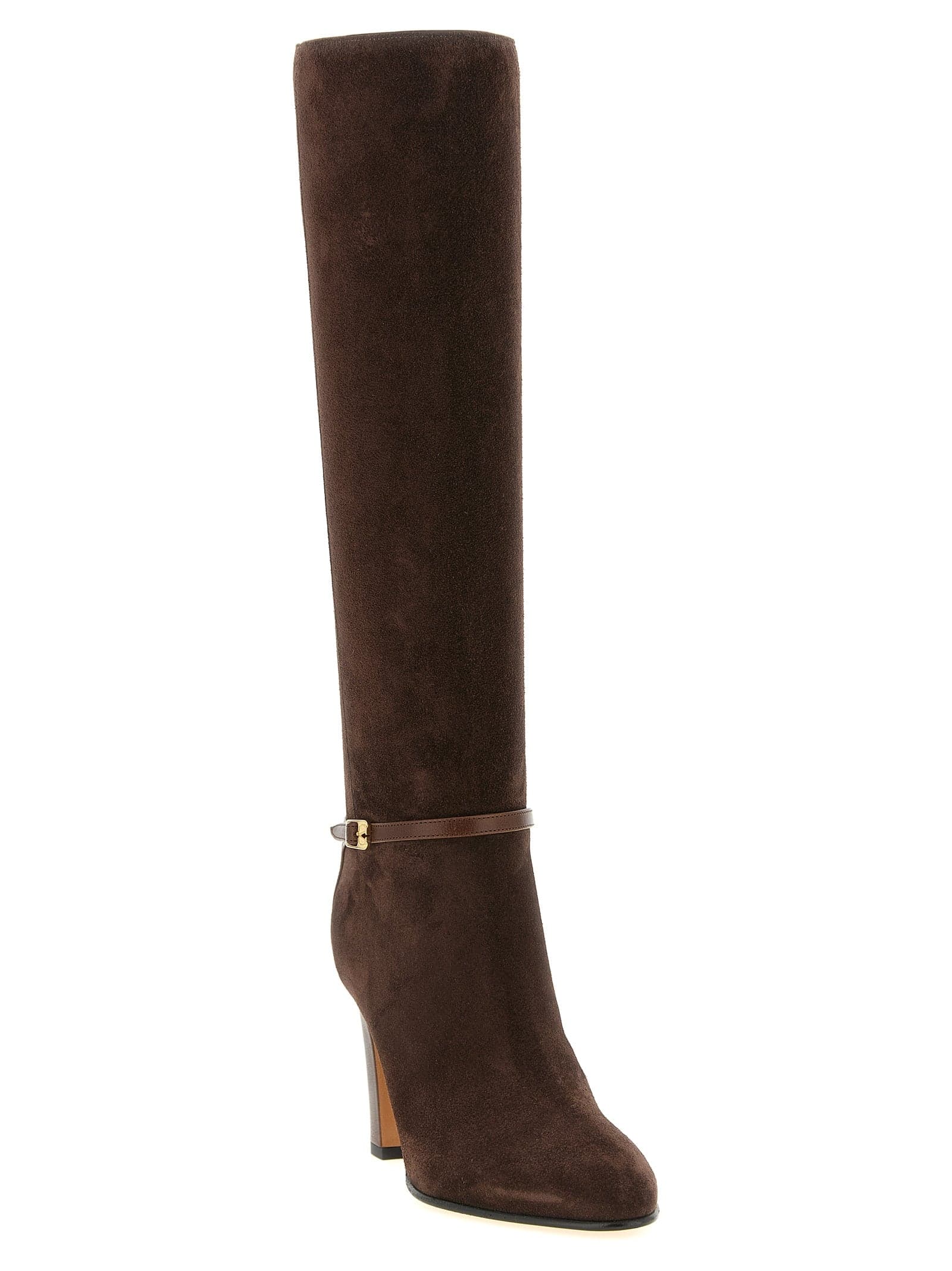 Valentino Garavani Brown Calfskin Over The Knee - 2