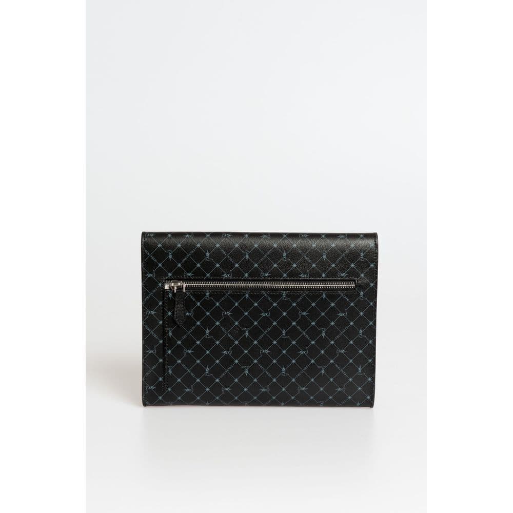 Trussardi Black Polyester Men Clutch - 3