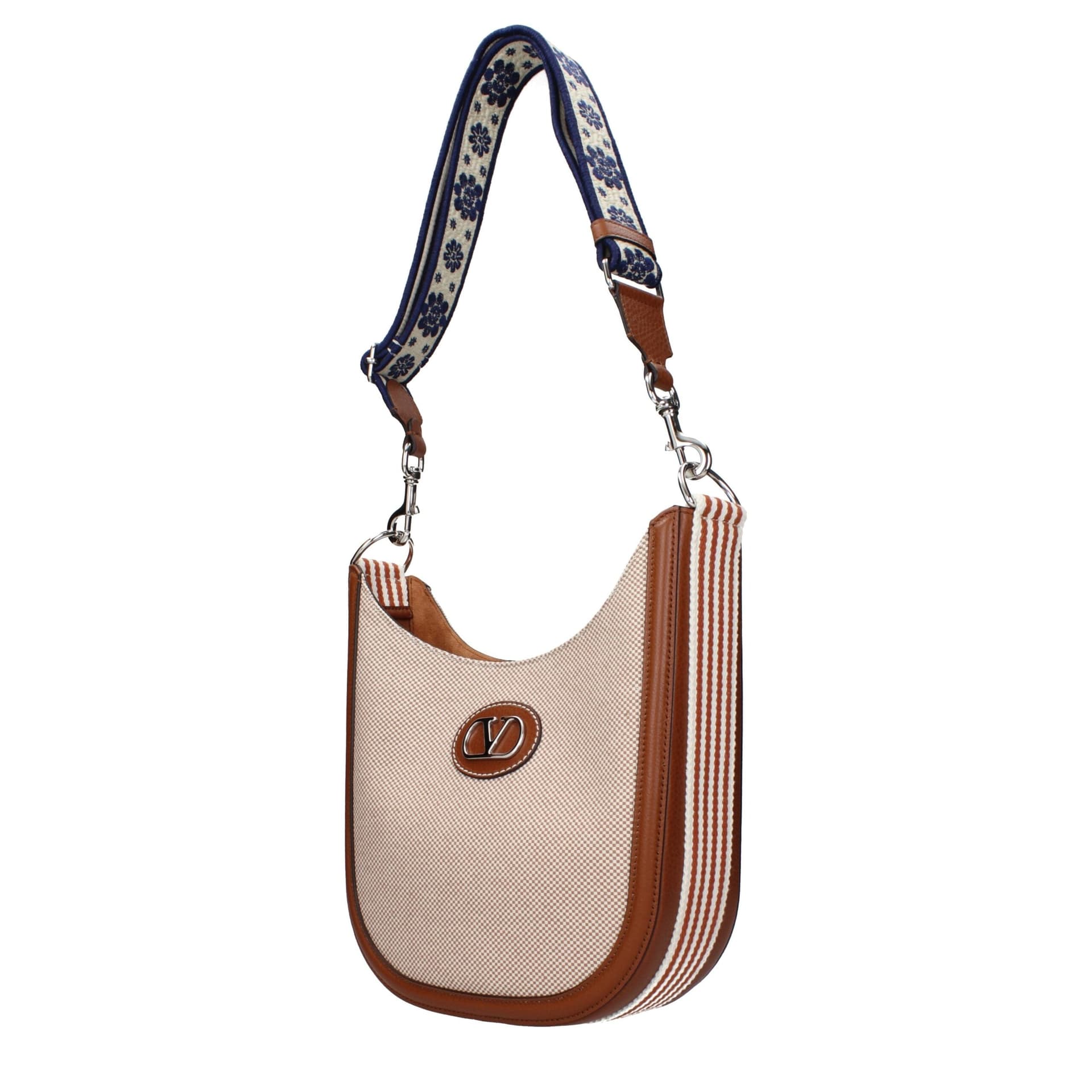 Valentino Garavani Beige Fabric Crossbody Bag - 2