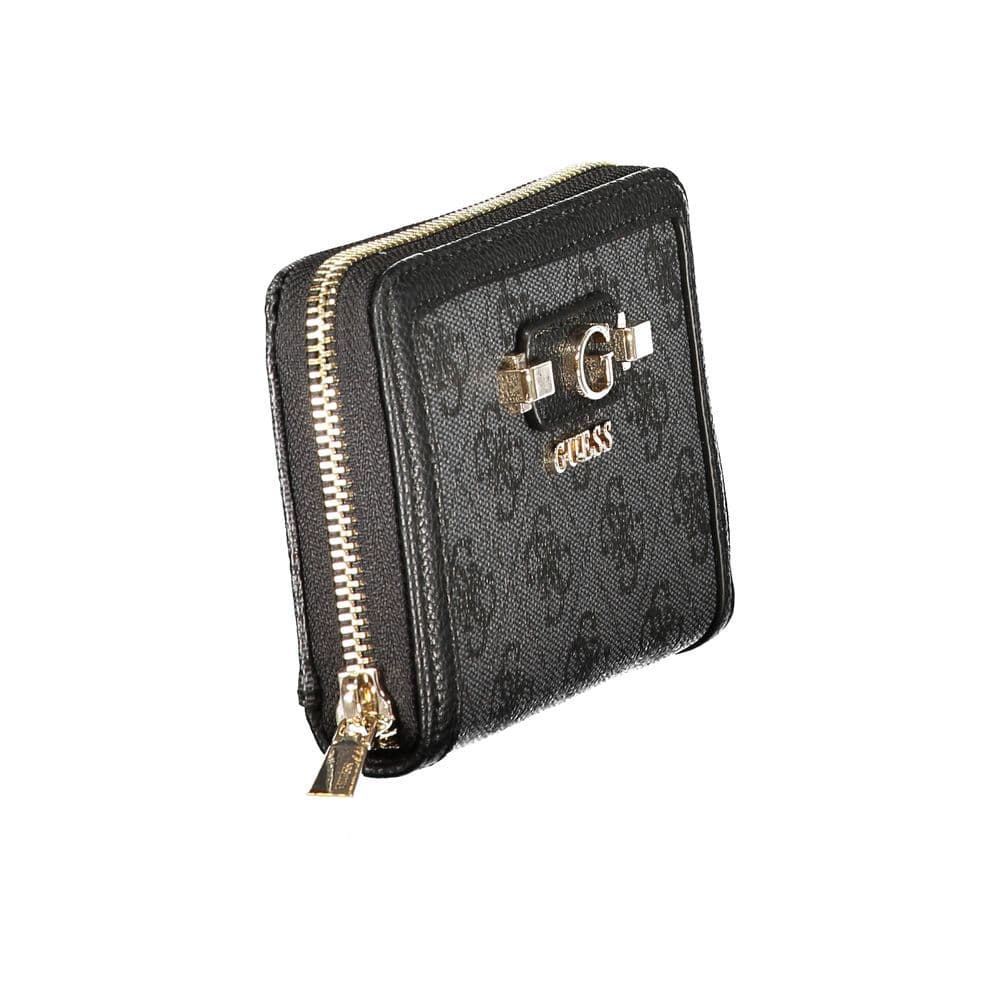 Guess Jeans Black Polyurethane Women's Wallet - 3