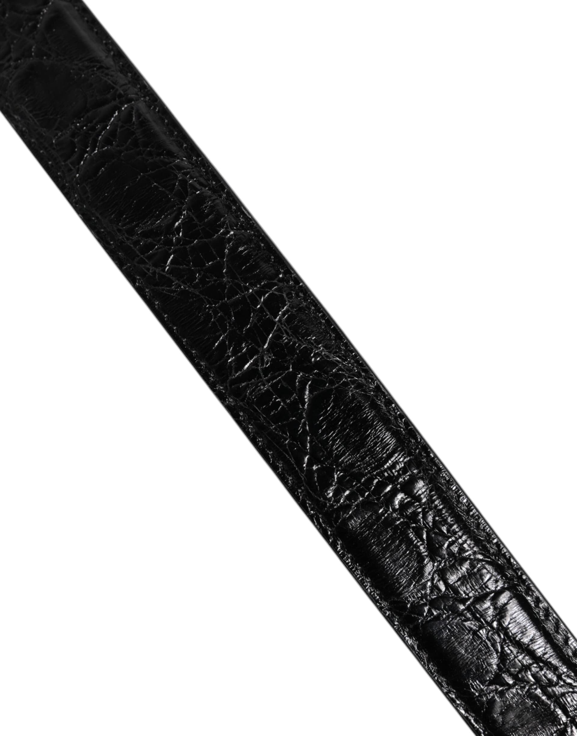 Dolce & Gabbana Black Alligator Leather Bag Shoulder Strap - 5