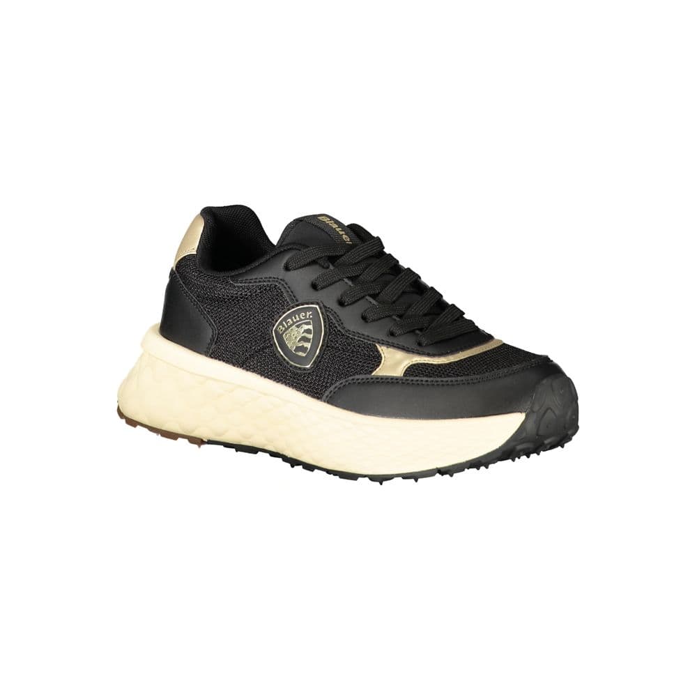 Blauer Black Leather Women Sneaker - 2